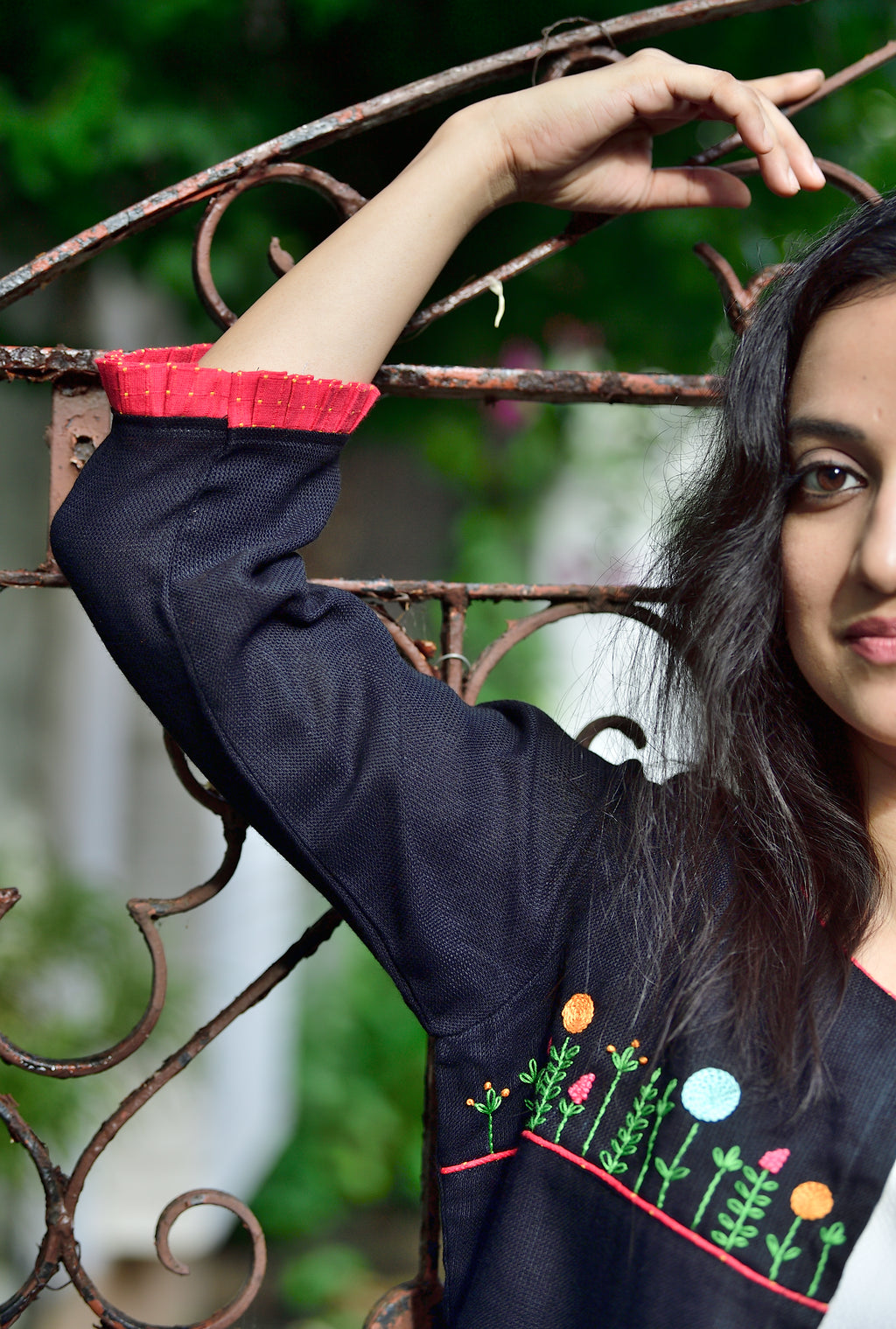 Yamini - cotton jacket - black image 5