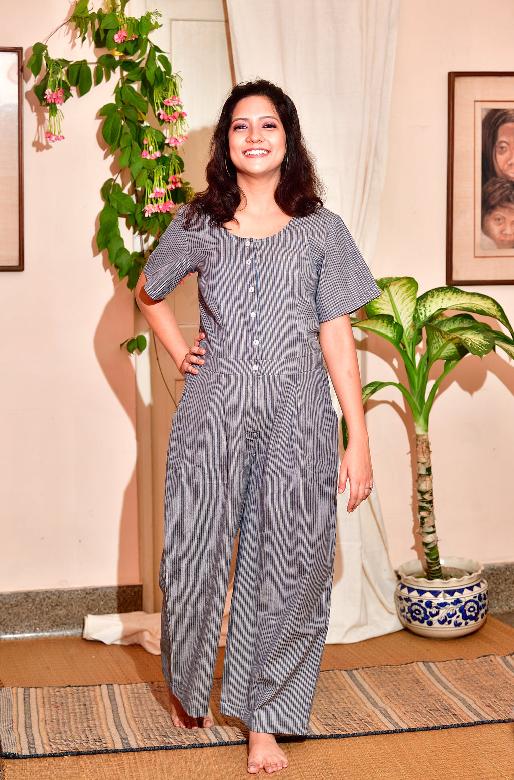 Campa - handwoven cotton jumpsuit image 3