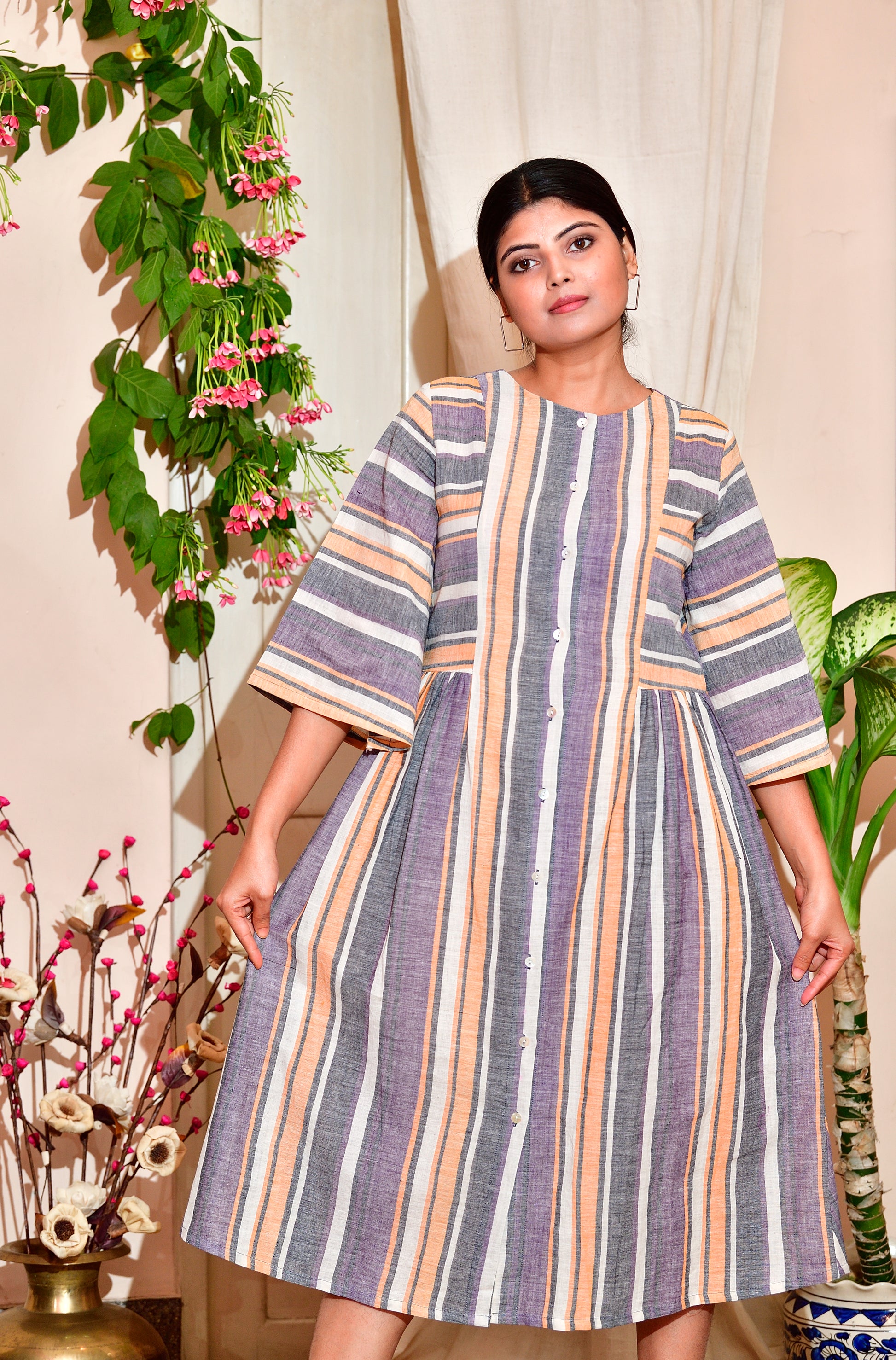 Khushi -handloom cotton dress image 6