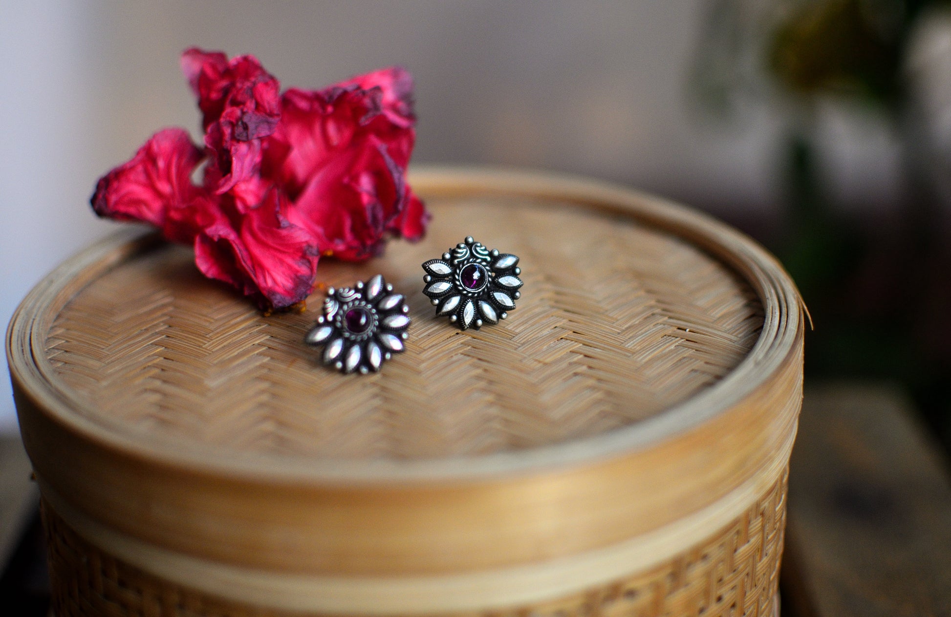 92.5 silver earrings top image 0