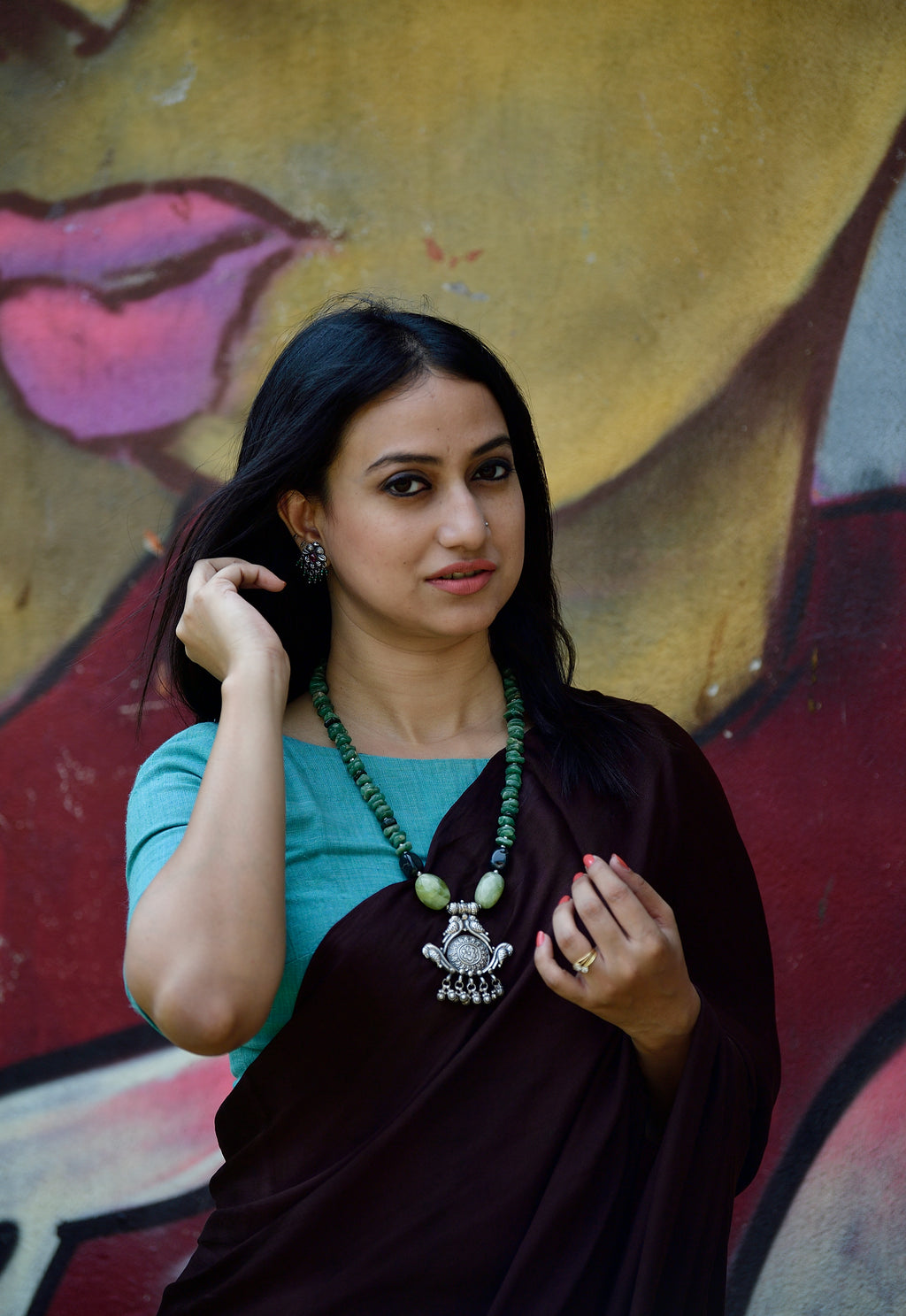 92.5 silver pendant and Aventurine stones image 4