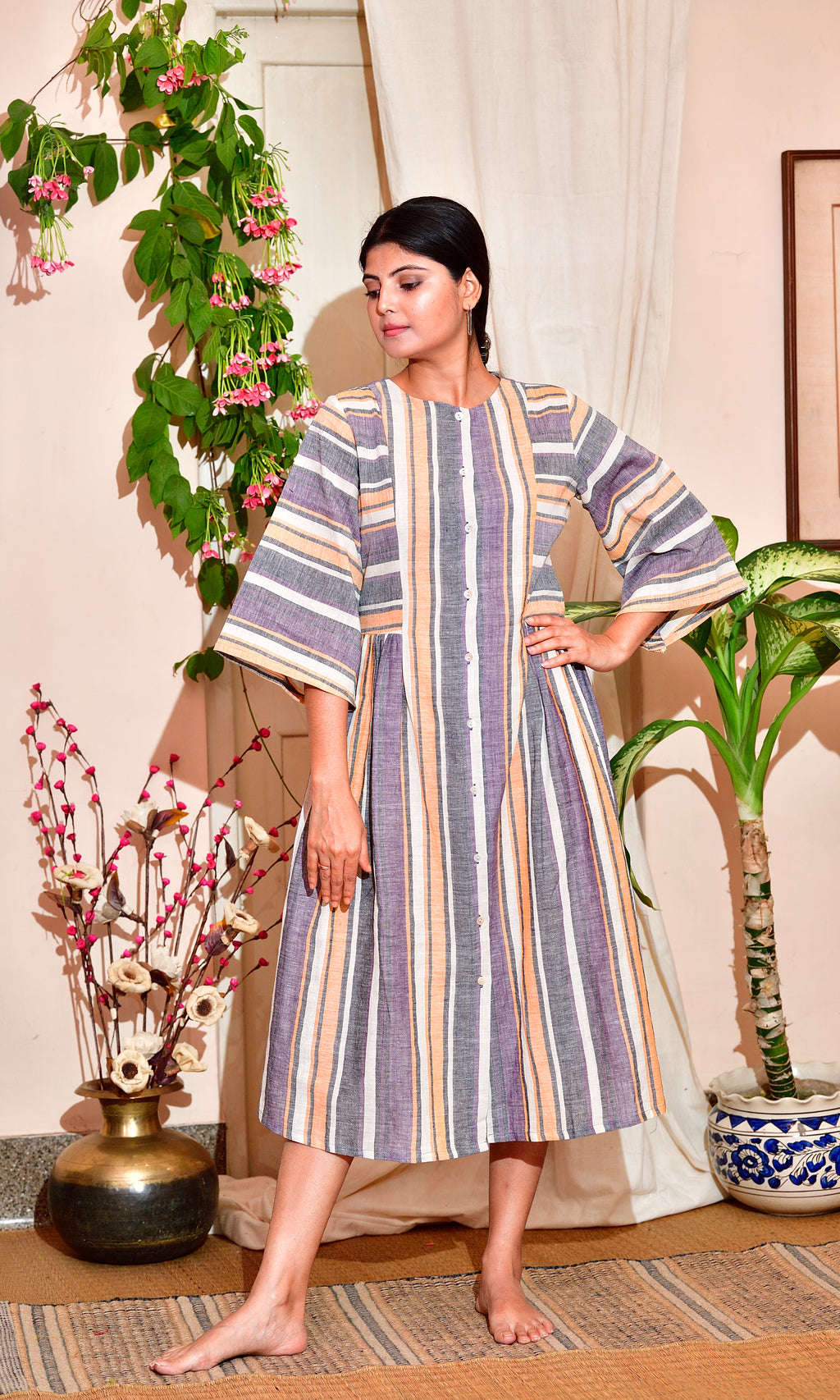 Khushi -handloom cotton dress image 5