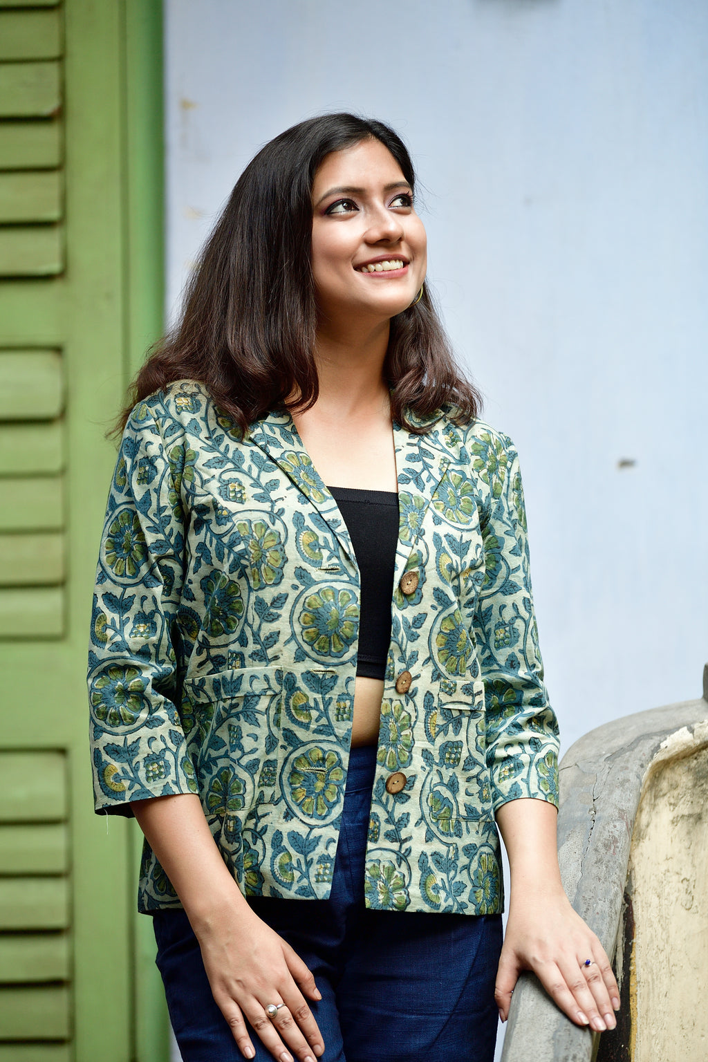 Aaronyak - cotton blazer - vine image 2