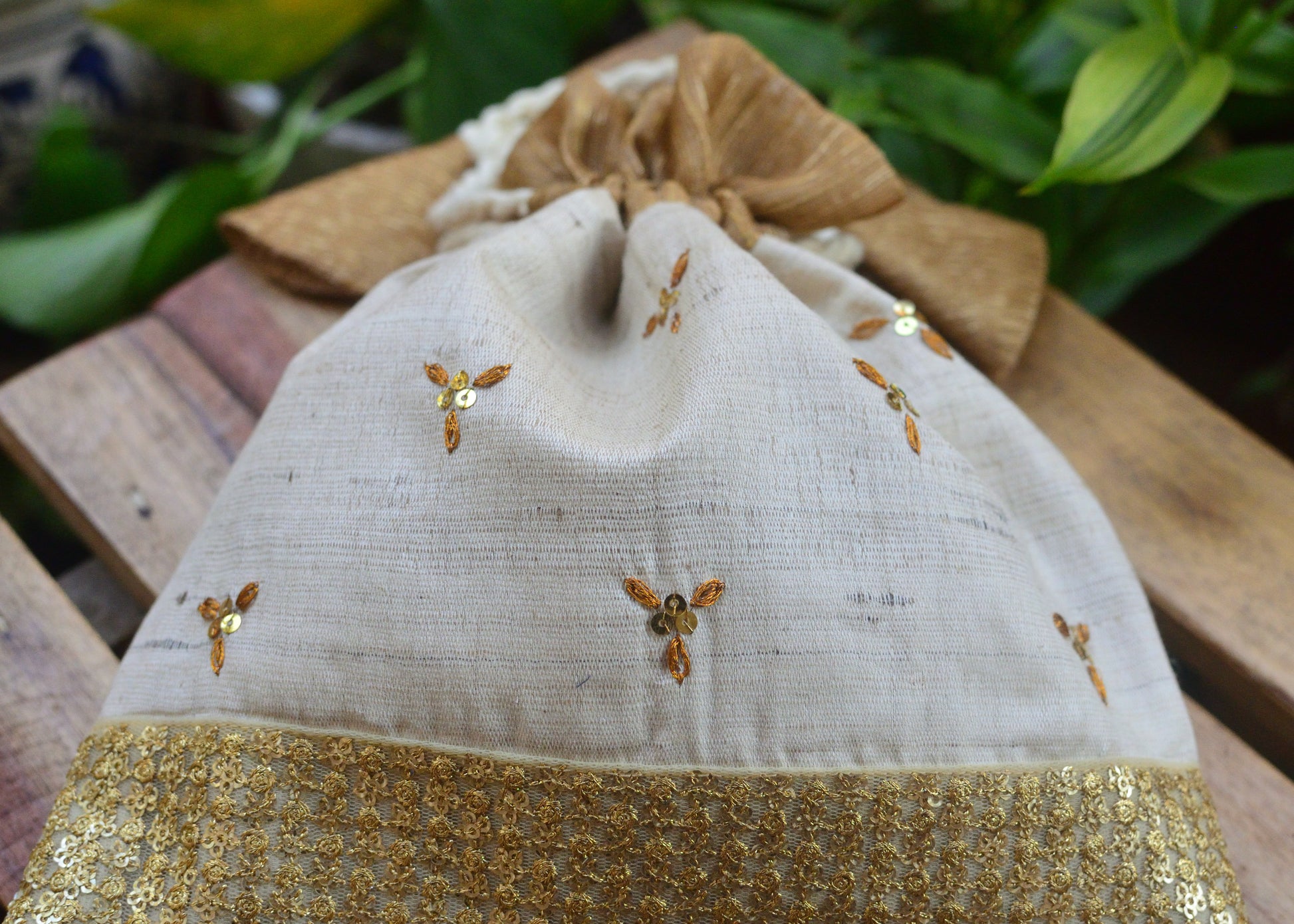 White raw silk image 3