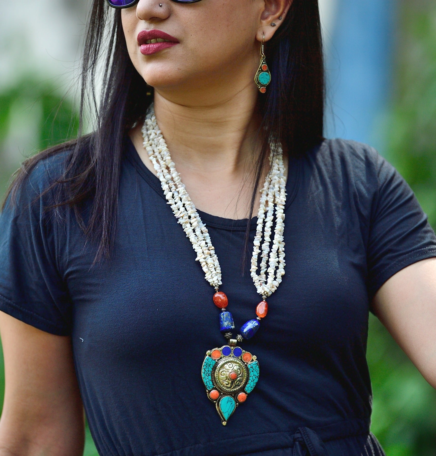 Tibetan neckpiece image 1
