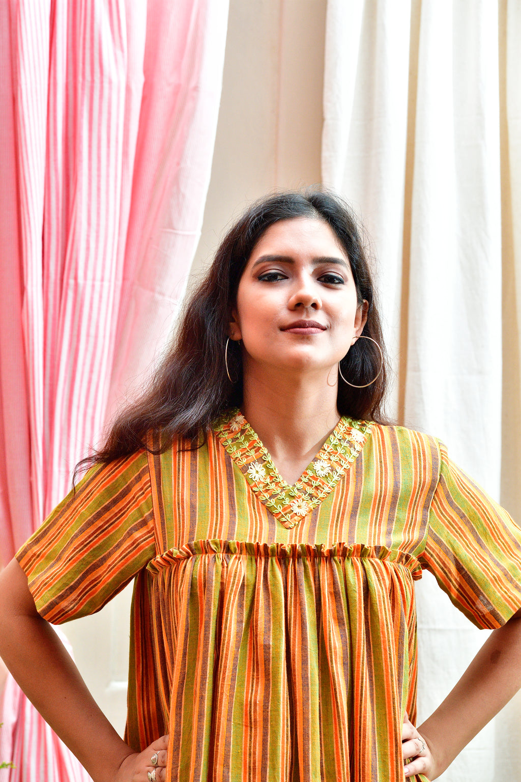 Sadhika - handloom cotton antifit dress image 5