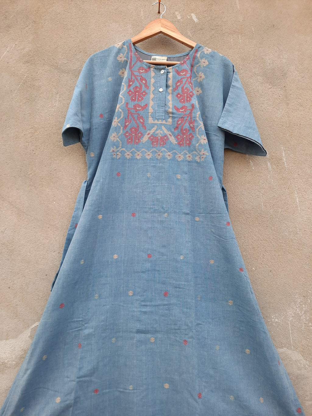 Khadi Jamdani - Kimono dress image 9