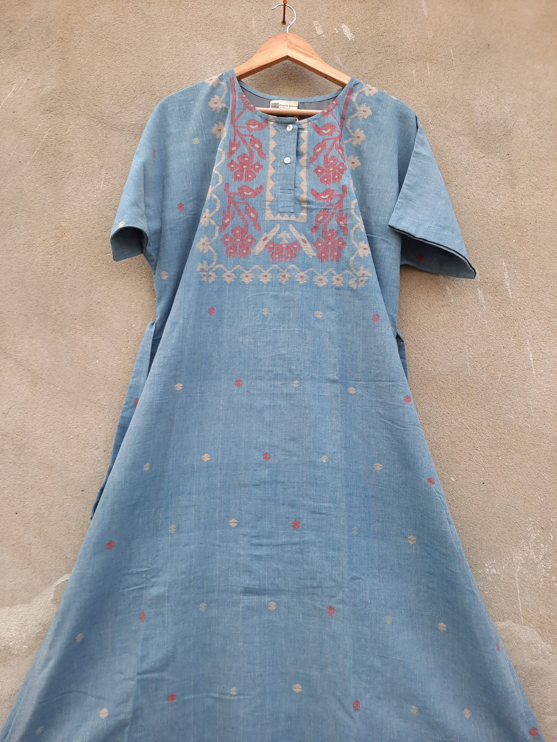 Khadi Jamdani - Kimono dress image 9