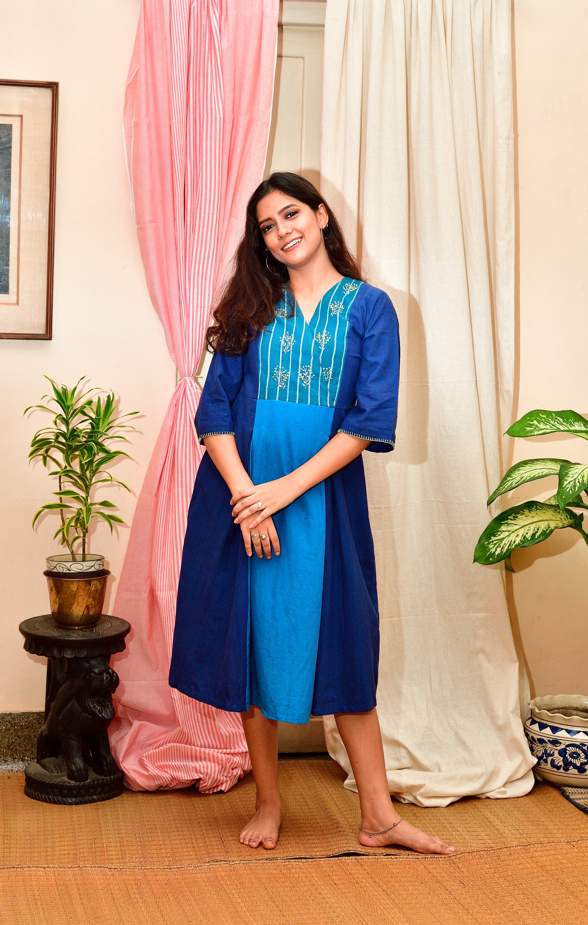 Maheswari - handloom cotton dress image 3