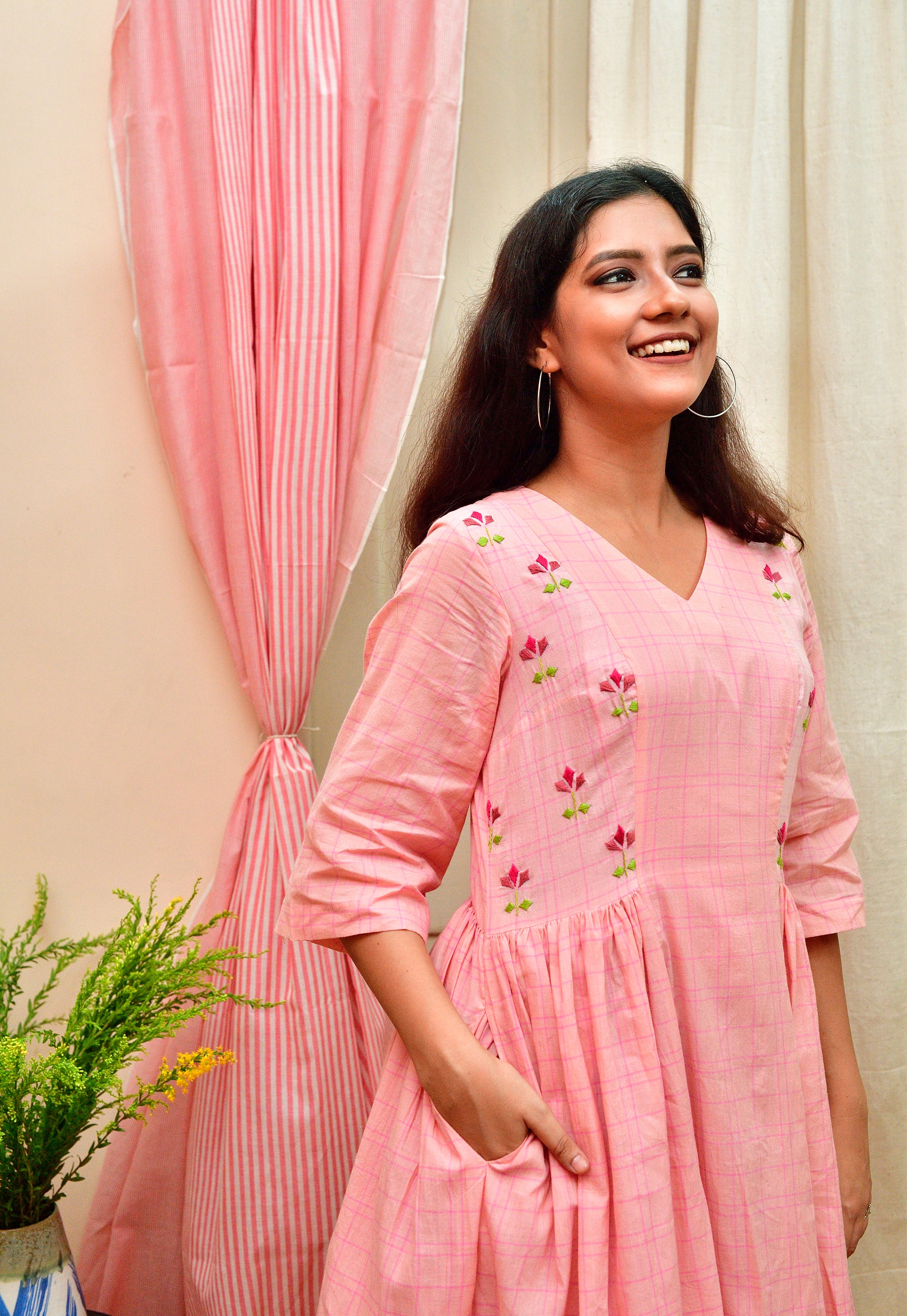 Visalakshi - handloom cotton dress image 4