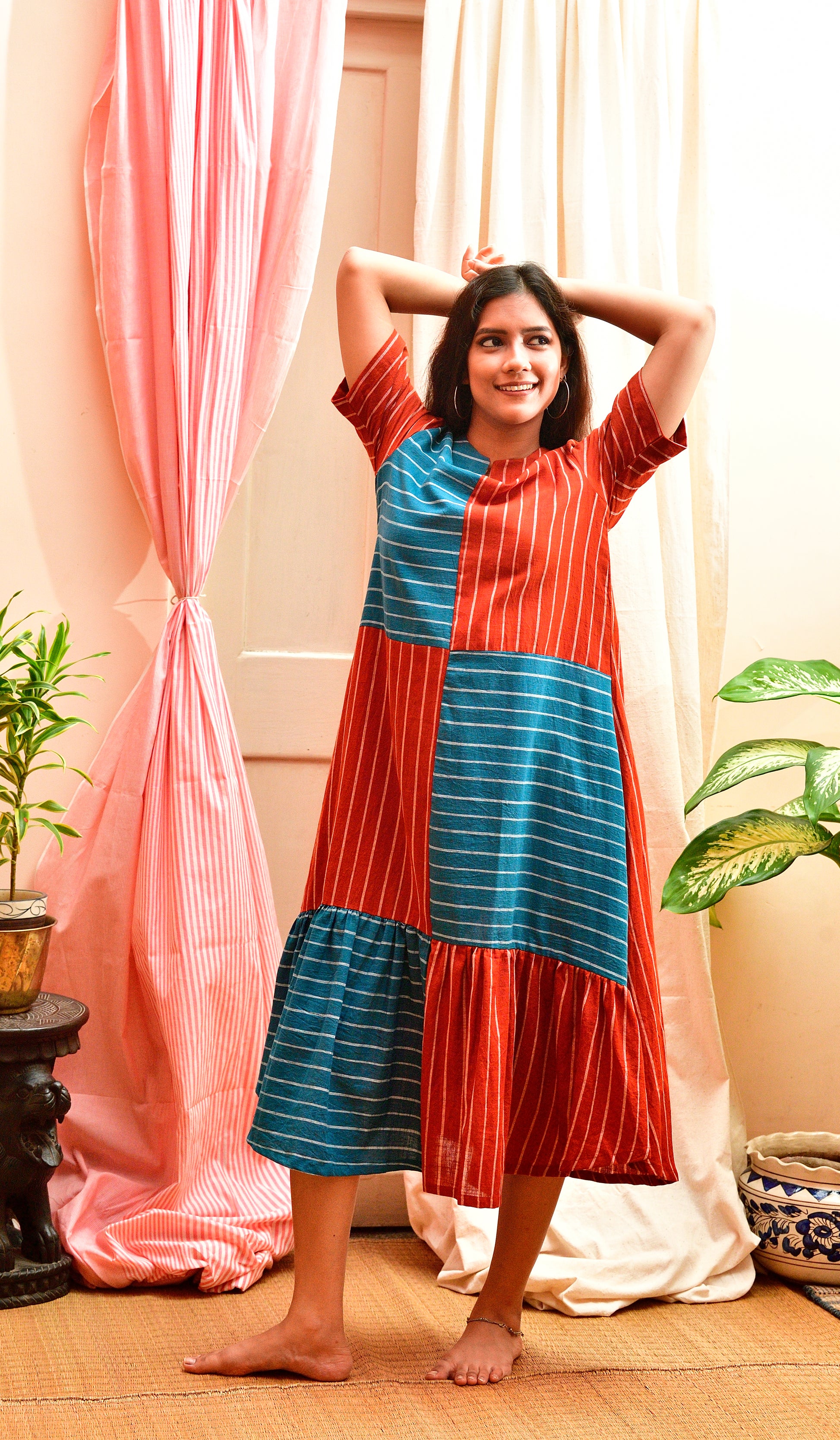 Katyayani - handloom cotton dress image 2
