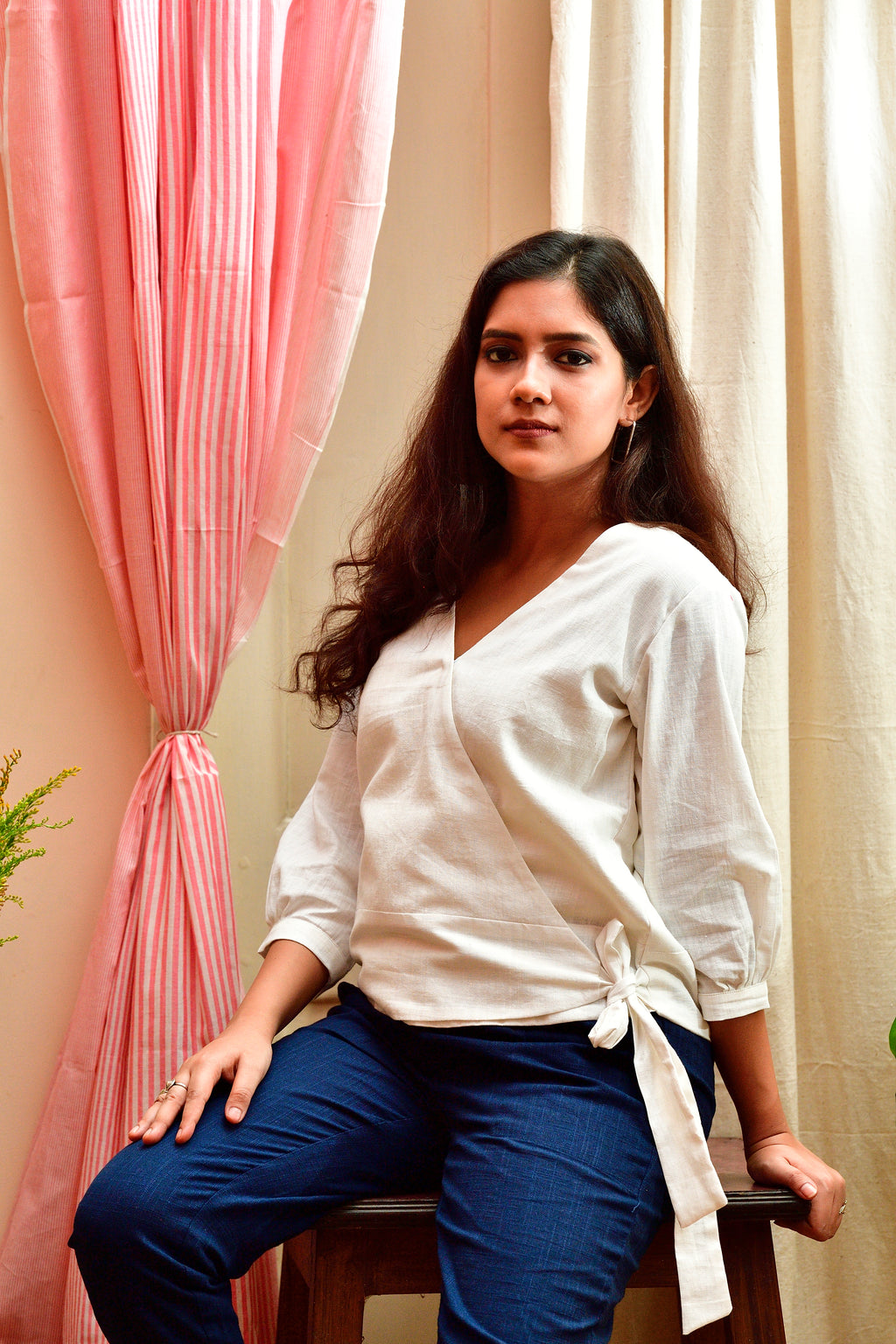 Girija - handloom cotton top image 2