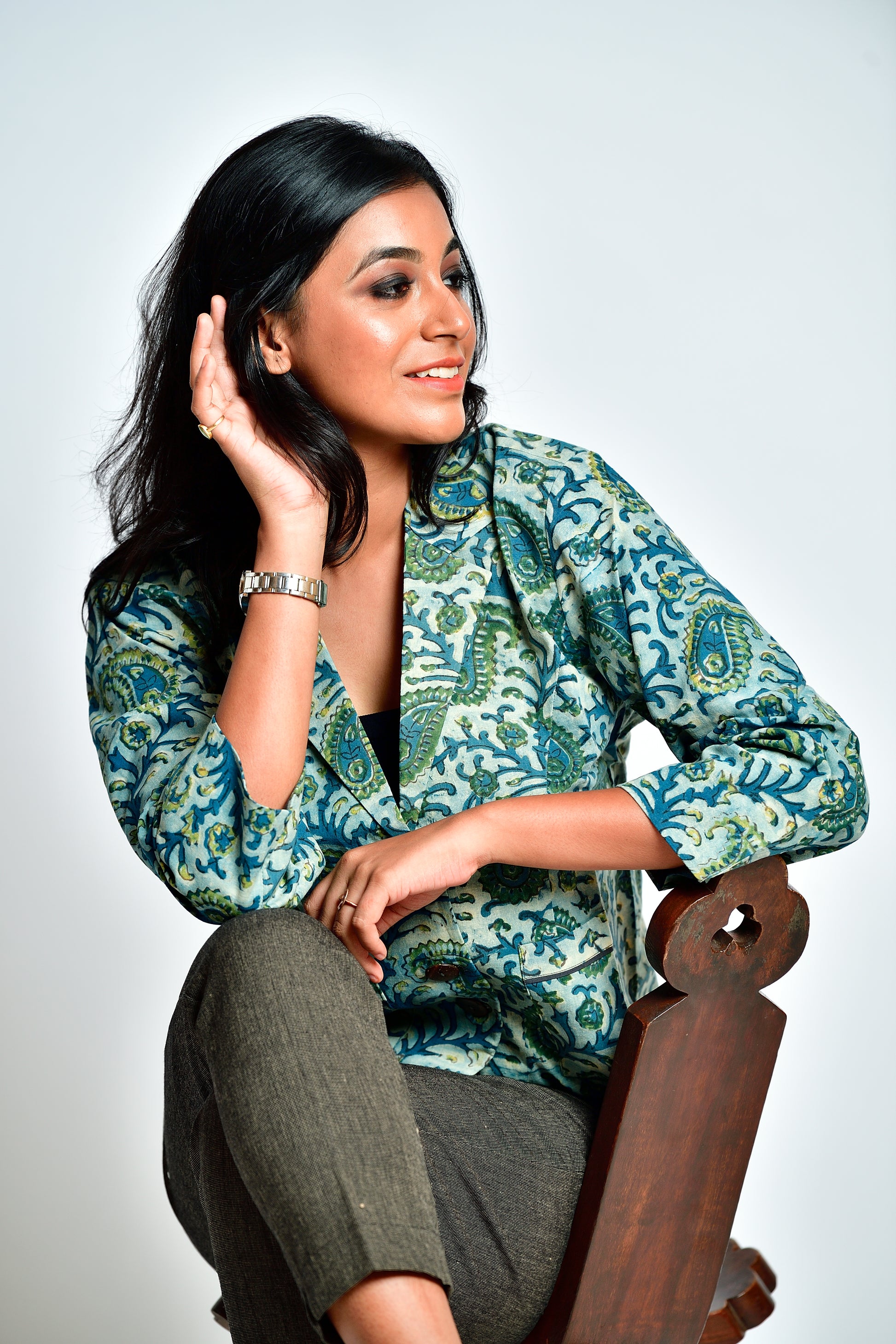 Aaronyak - cotton blazer - peisley image 3