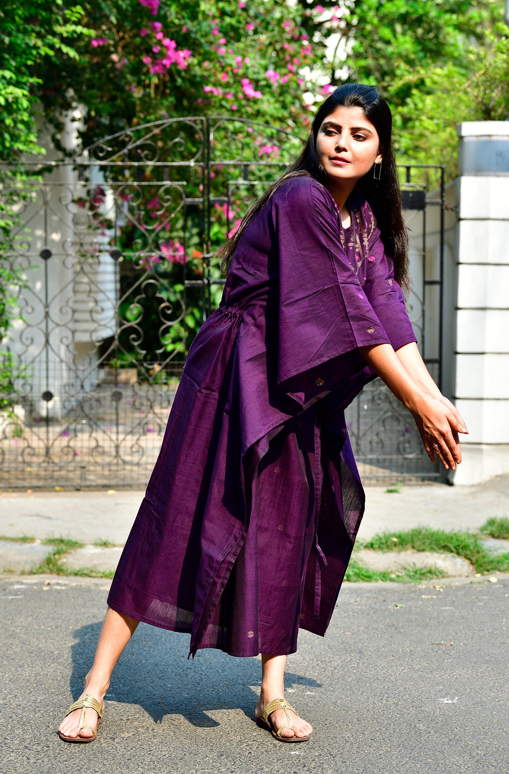 Purple - Jamadani kaftan image 3