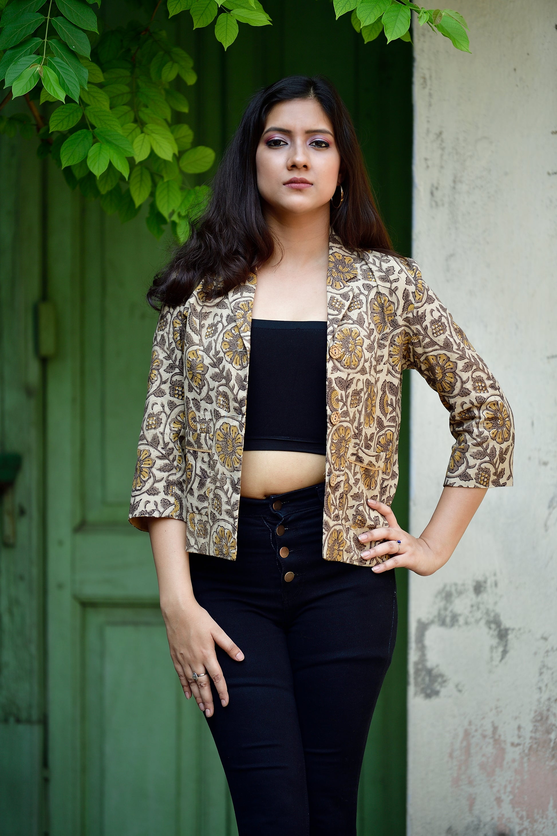 Aaronyak - cotton blazer - beige image 1