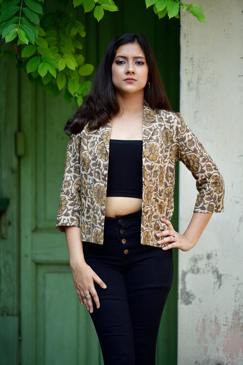 Aaronyak - cotton blazer - beige image 1