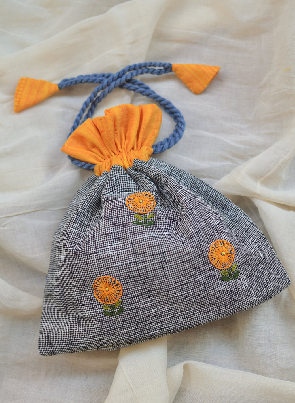 Marigolds - Cotton potli image 3