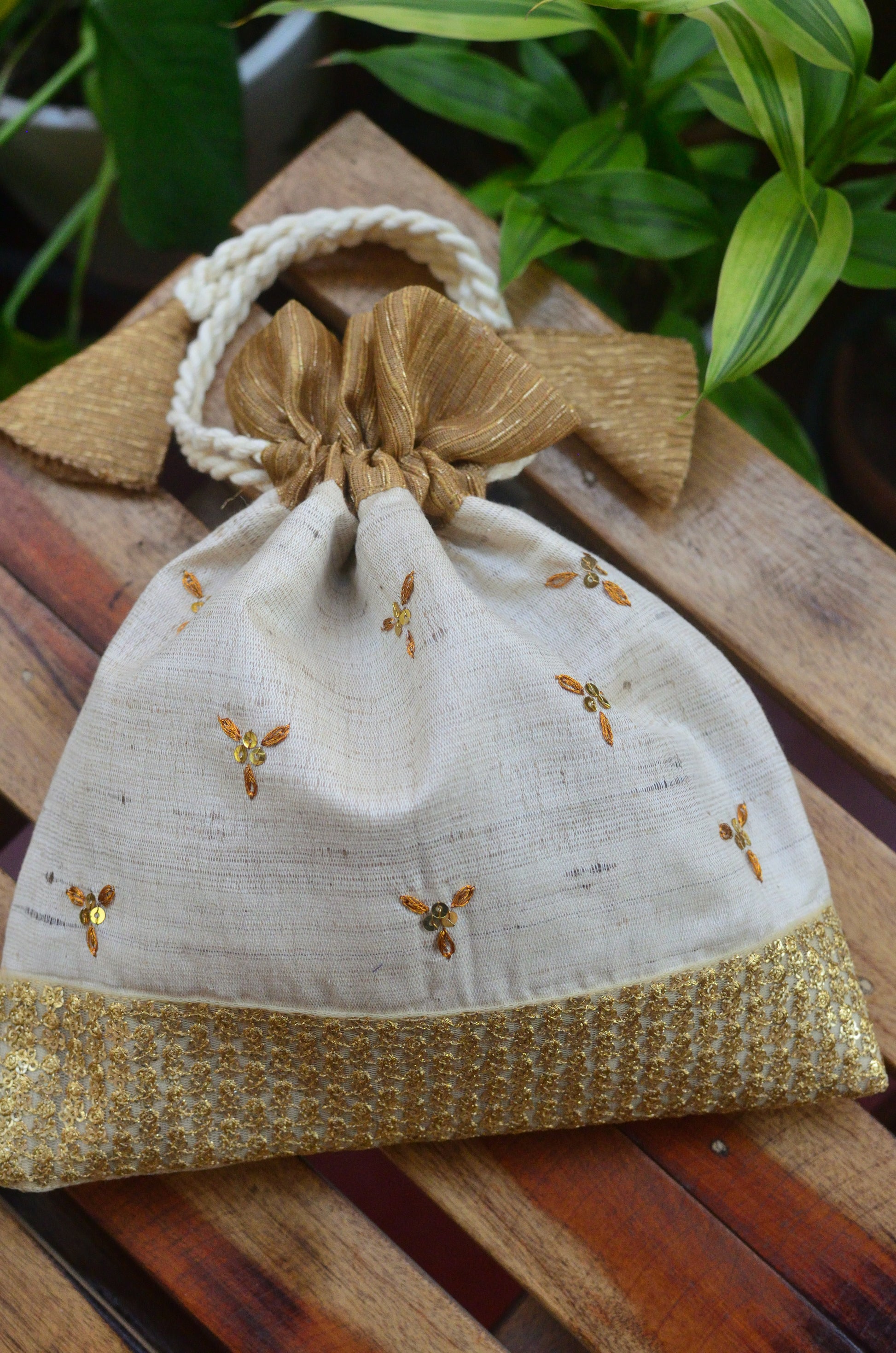 White raw silk image 0
