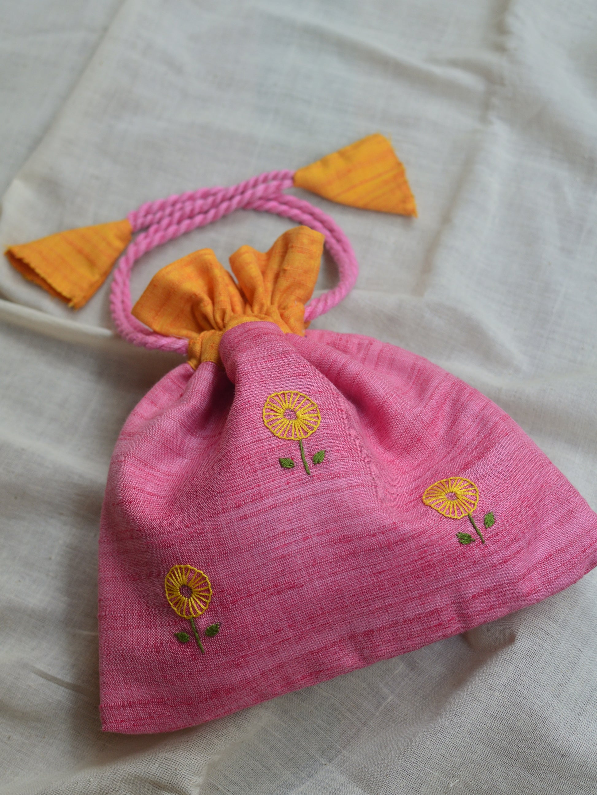 Pink Passion - cotton potli image 4