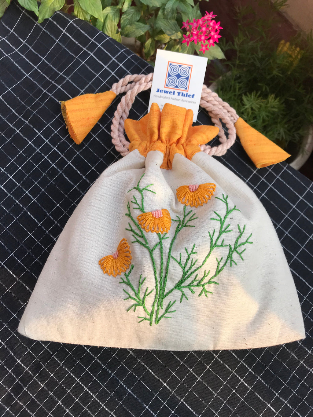 Flower power - cotton potli image 0