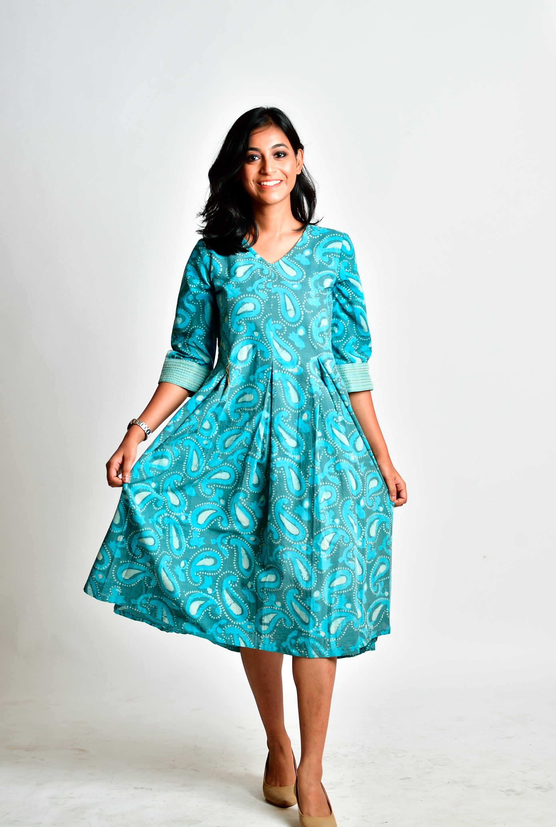 Barkha - Handblock printed dress image 1