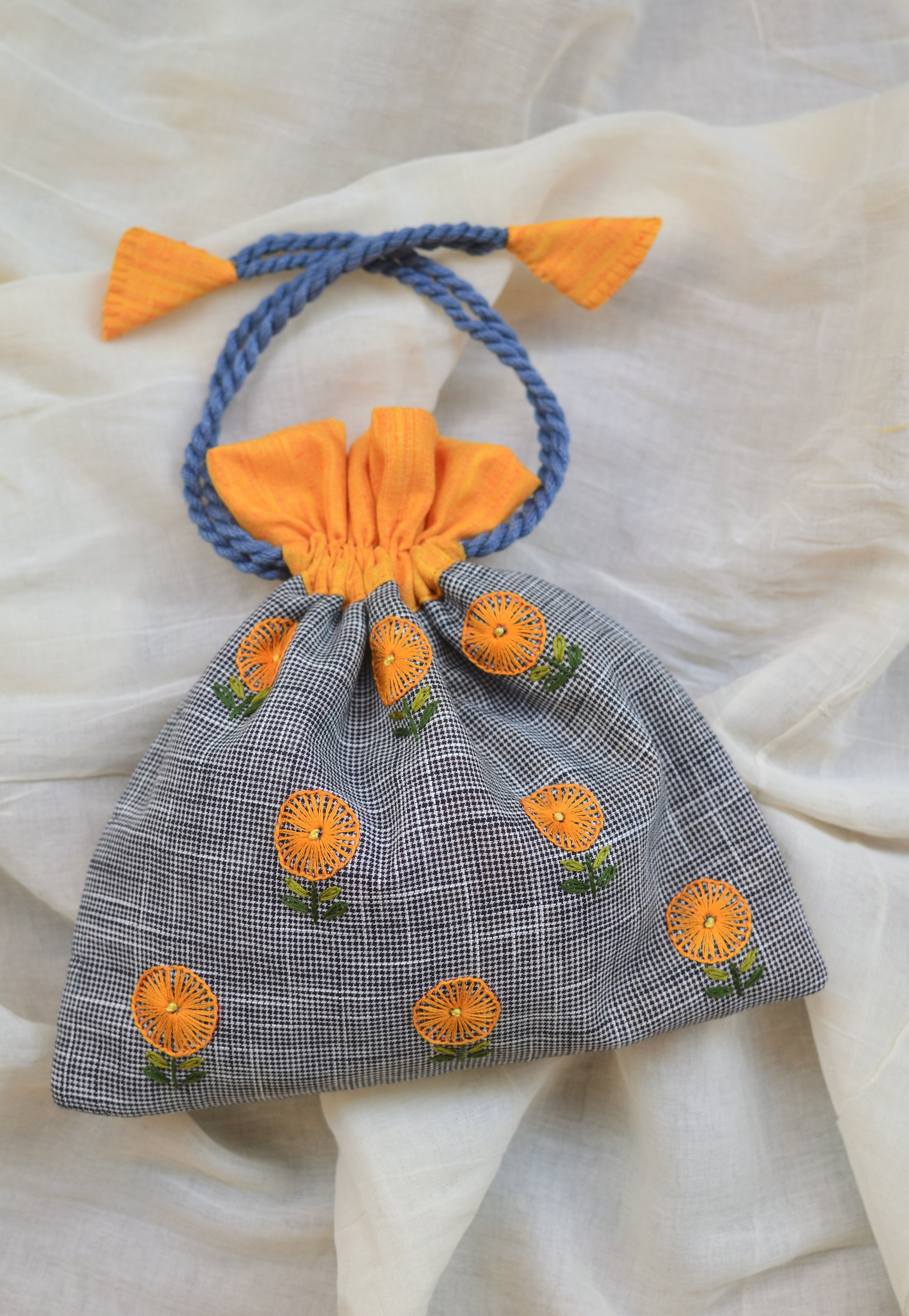 Marigolds - Cotton potli image 0