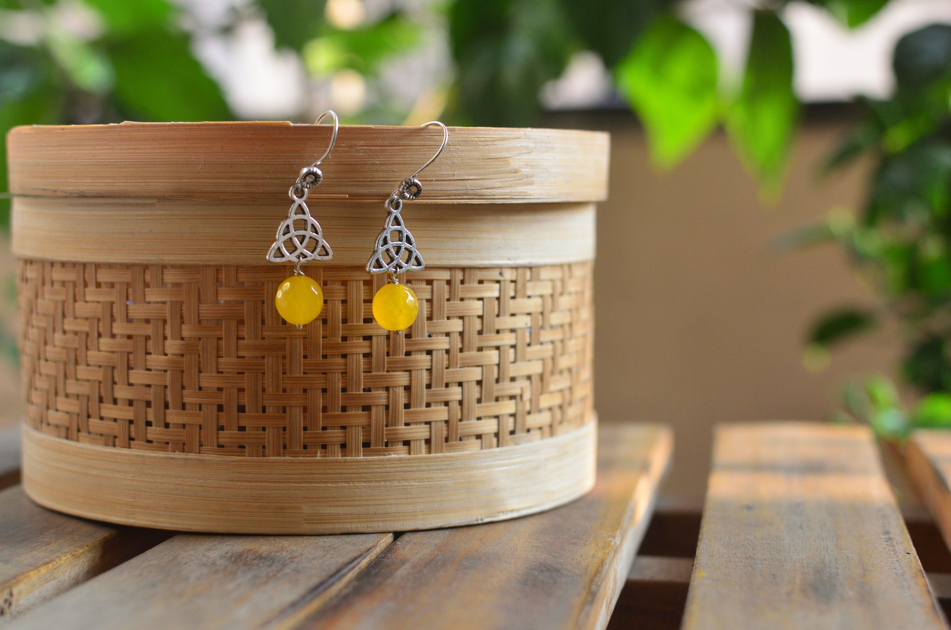 German silver earrings - Sunshine image 0