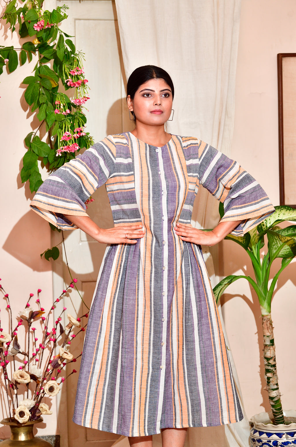 Khushi -handloom cotton dress image 3