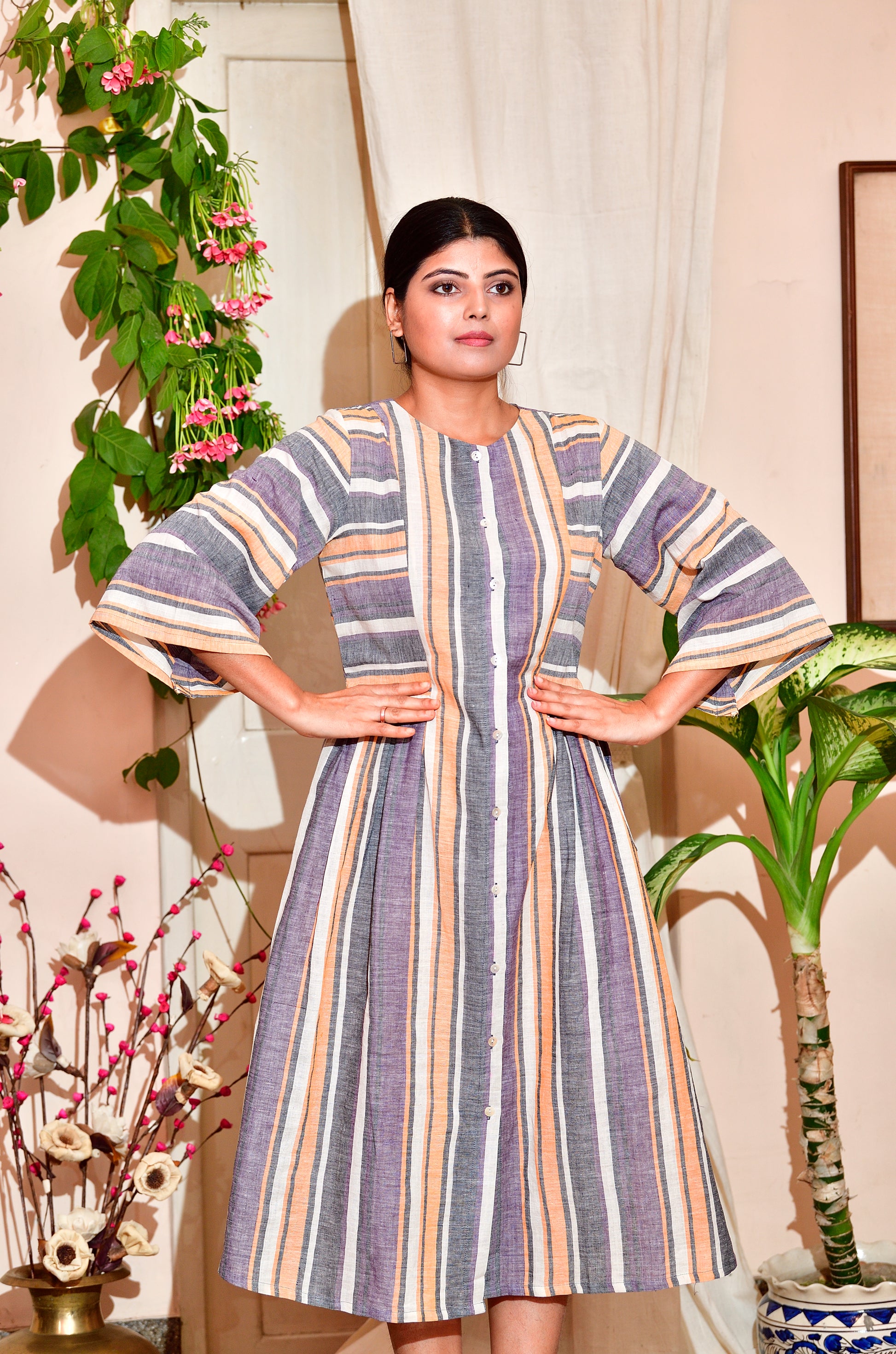 Khushi -handloom cotton dress image 3