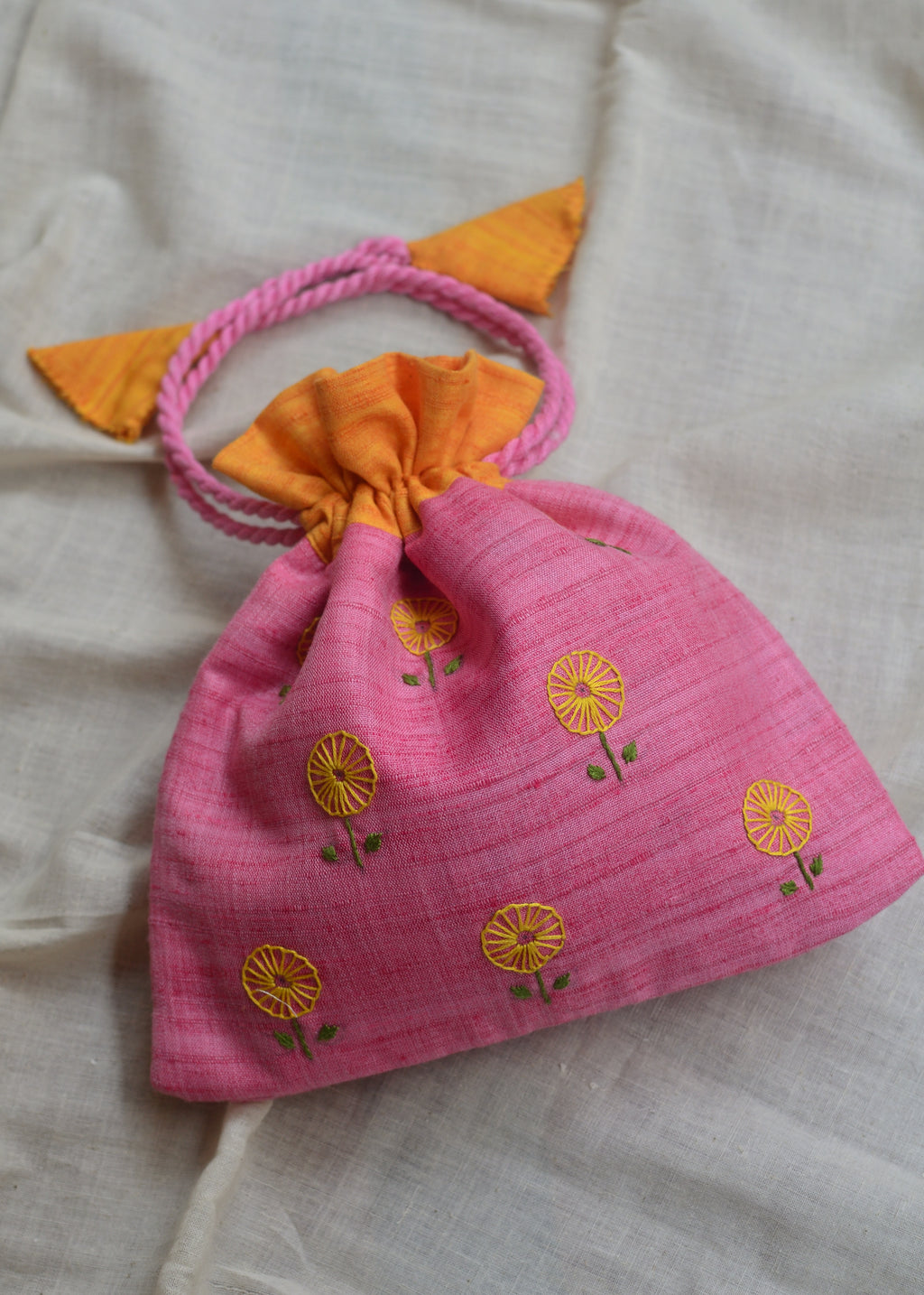 Pink Passion - cotton potli image 3