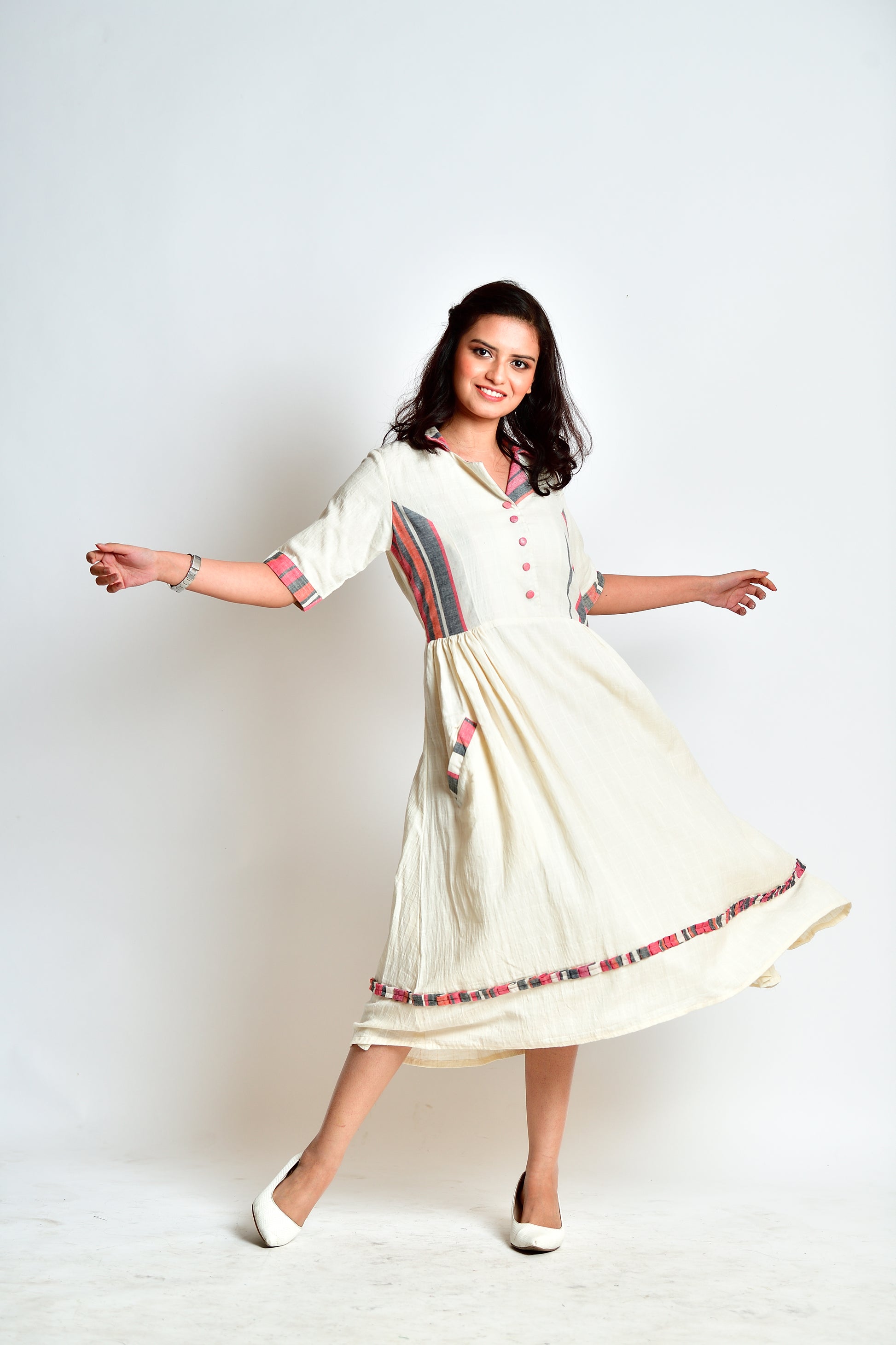 Nitya - handloom cotton dress image 4