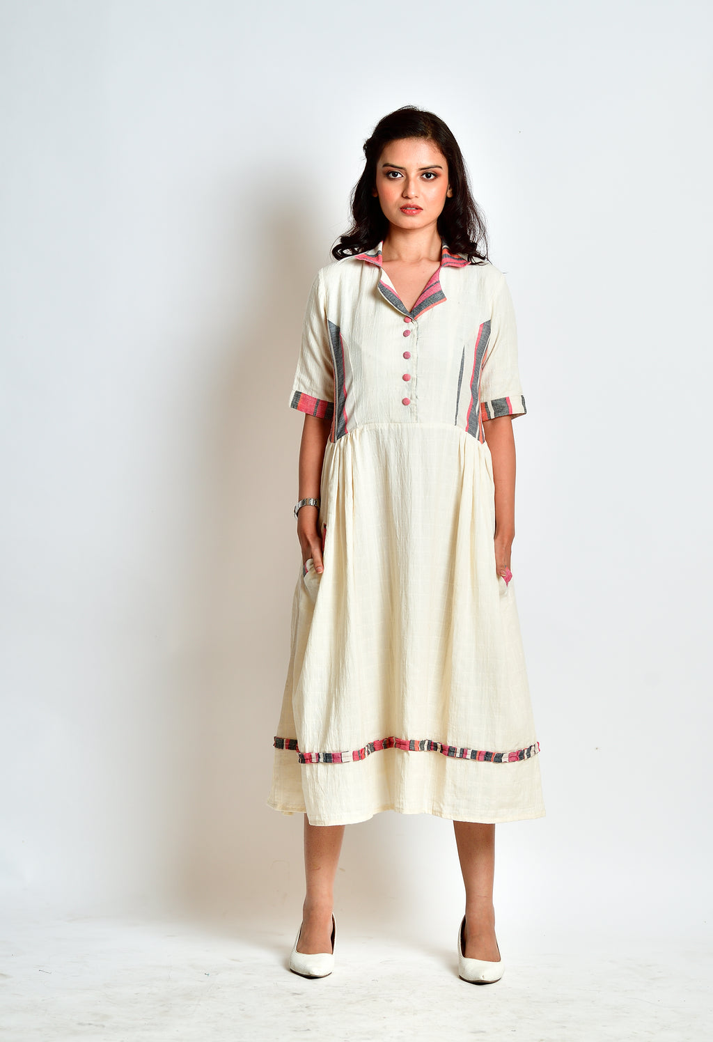 Nitya - handloom cotton dress image 0