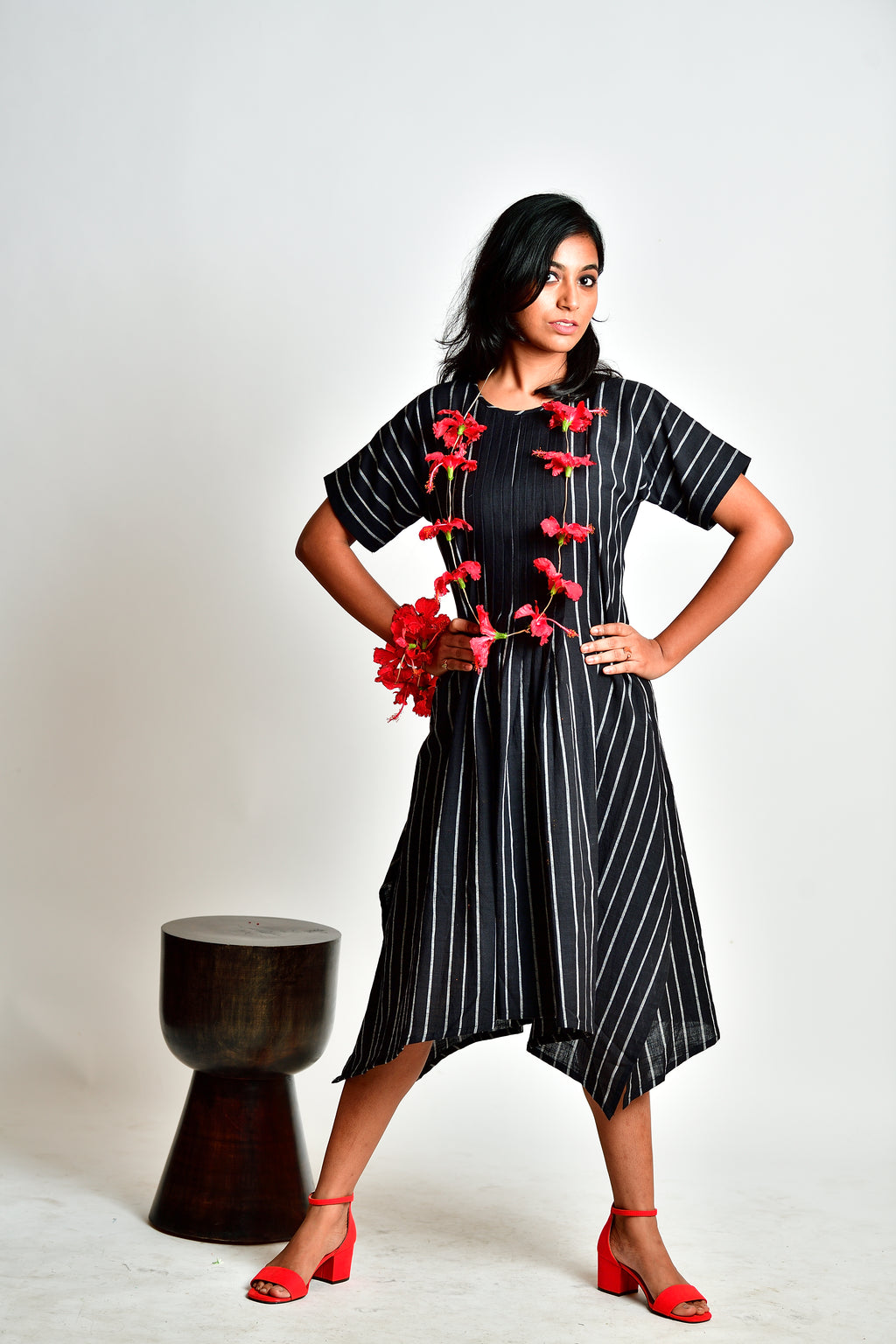 Aadya - handloom cotton dress image 1