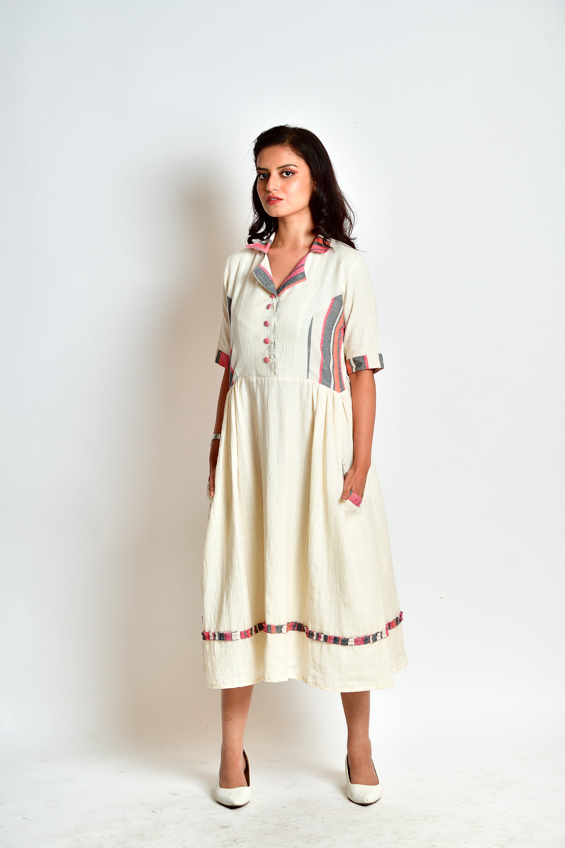 Nitya - handloom cotton dress image 2