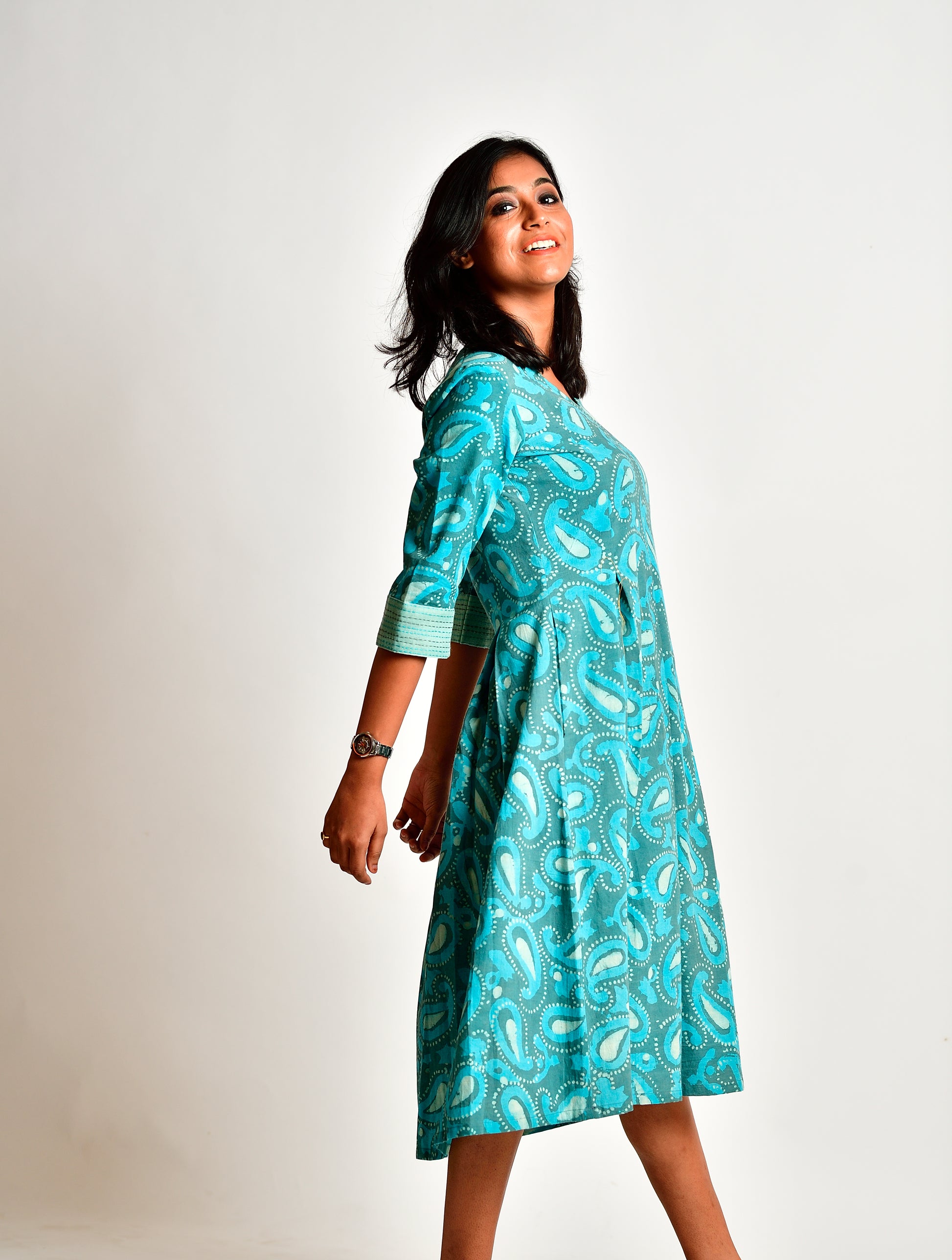 Barkha - Handblock printed dress image 6