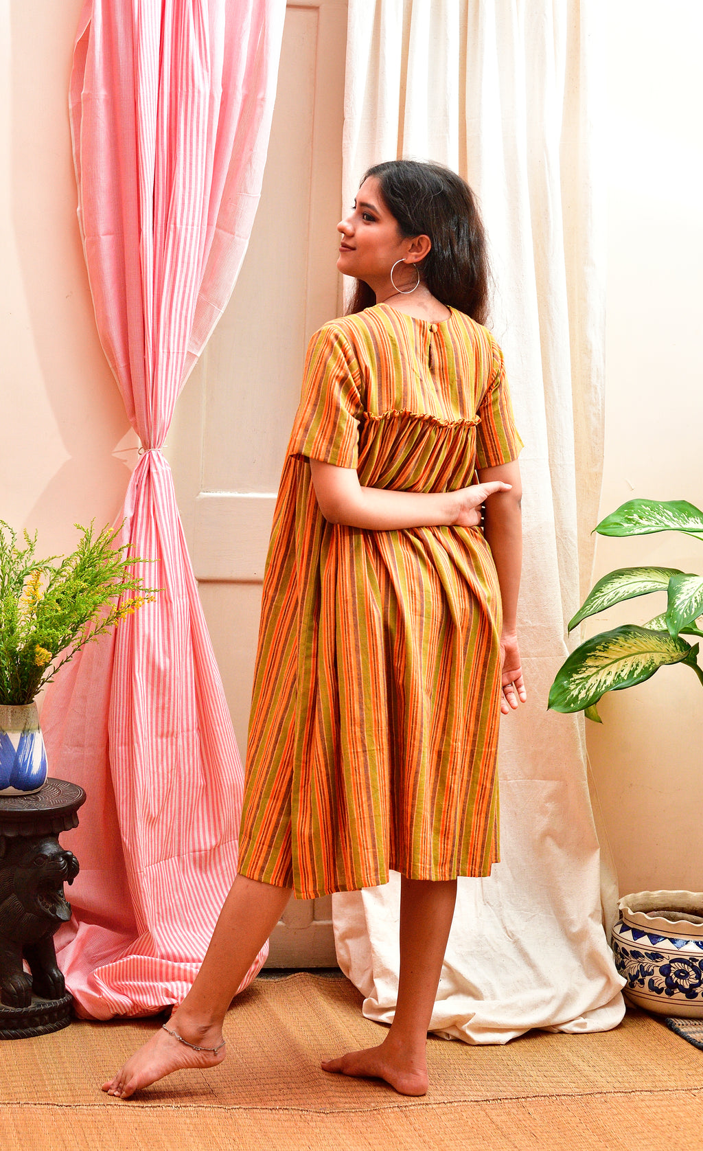 Sadhika - handloom cotton antifit dress image 6