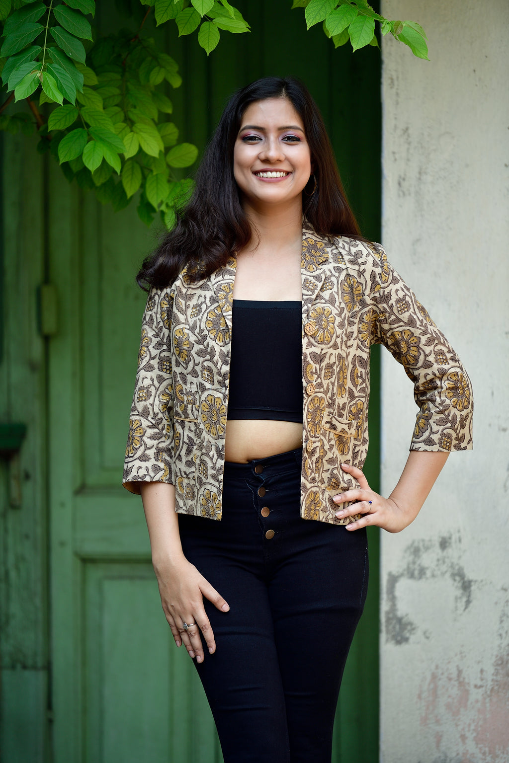 Aaronyak - cotton blazer - beige image 0