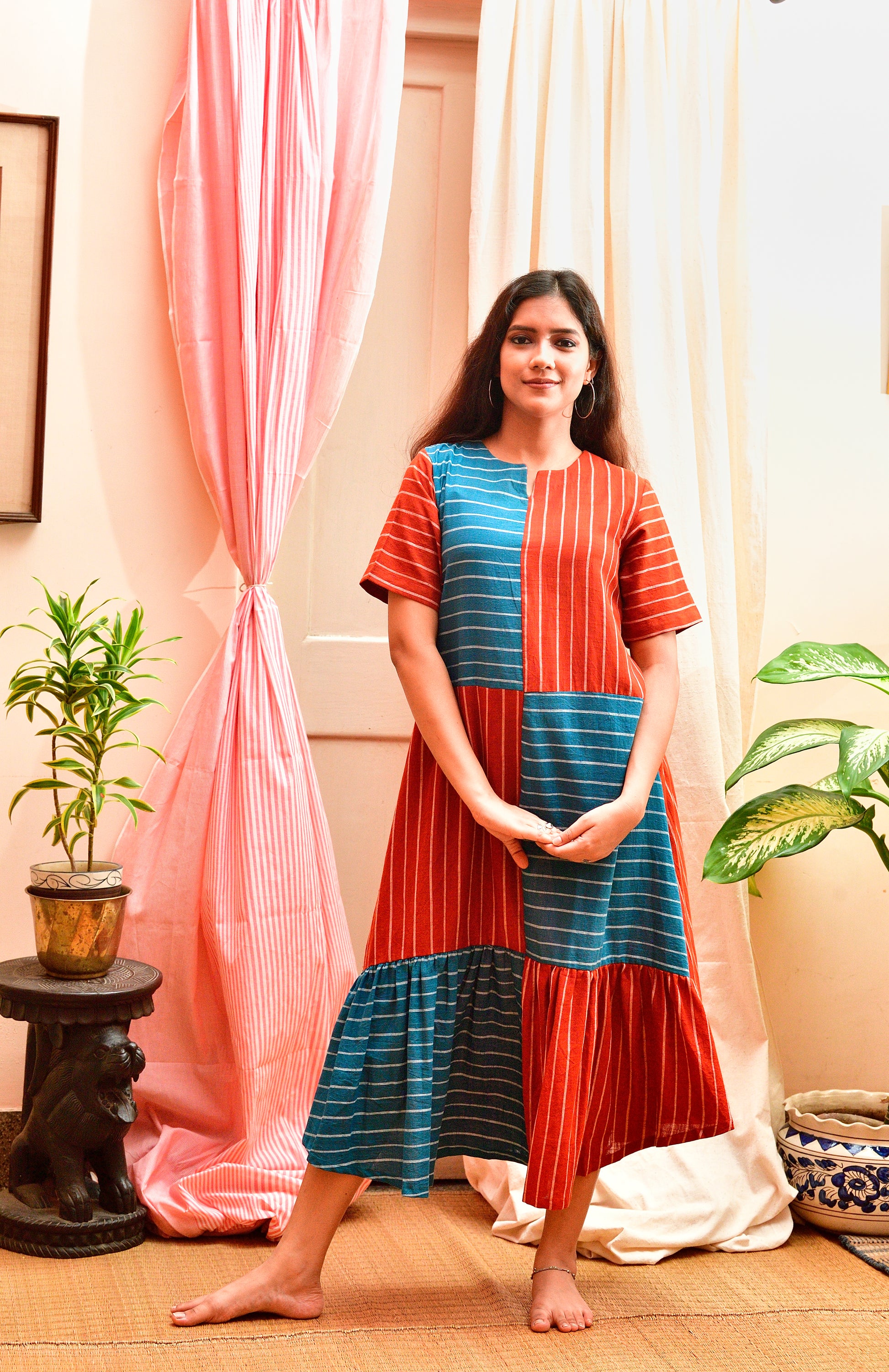 Katyayani - handloom cotton dress image 0