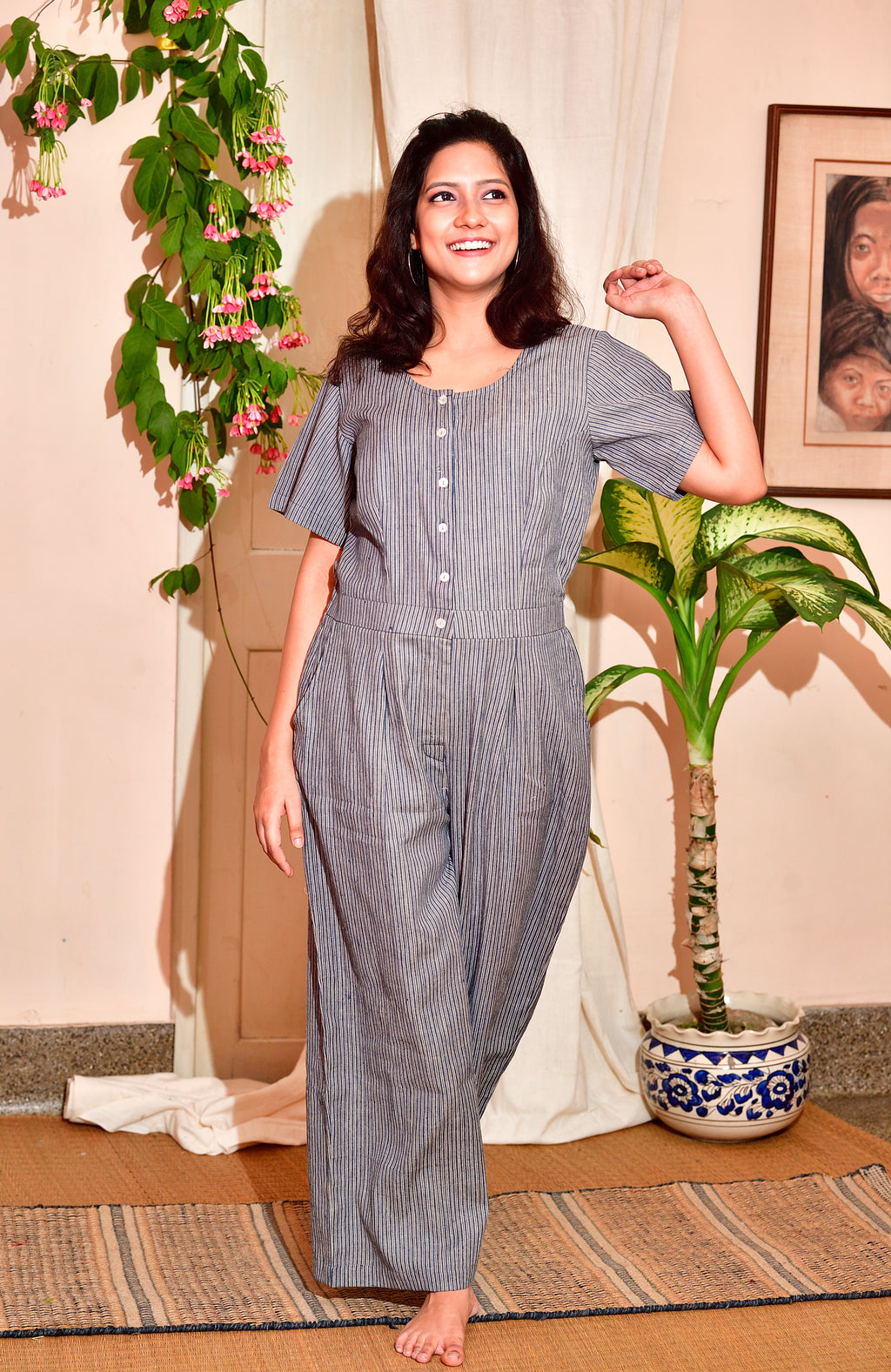 Campa - handwoven cotton jumpsuit image 0