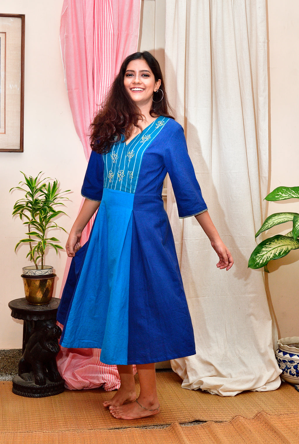 Maheswari - handloom cotton dress image 0