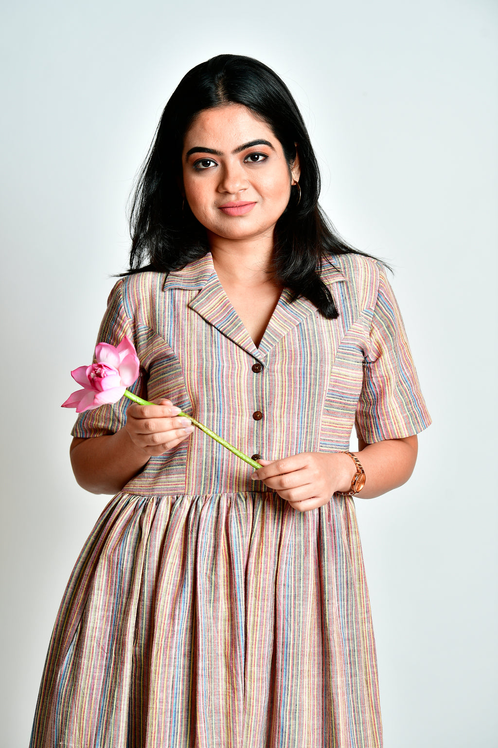 Sadhana - handloom cotton dress image 1
