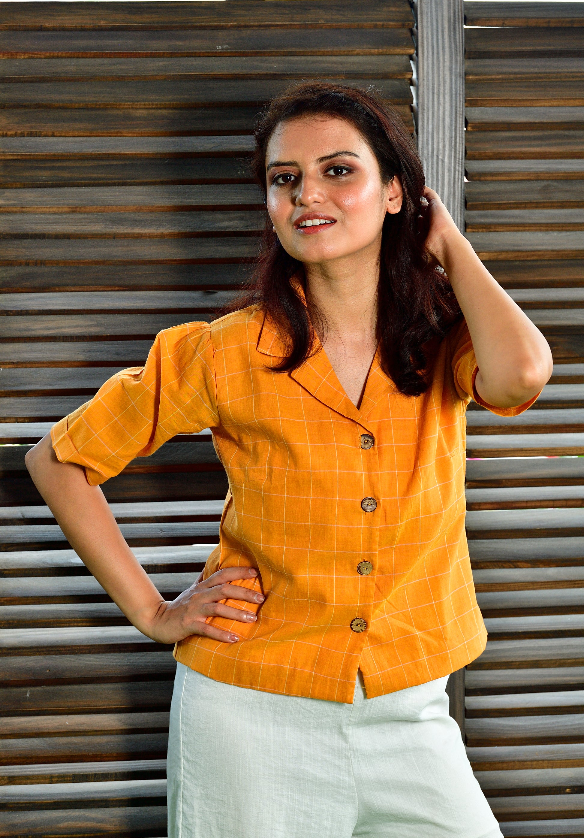 Trinetra - handloom cotton top image 1