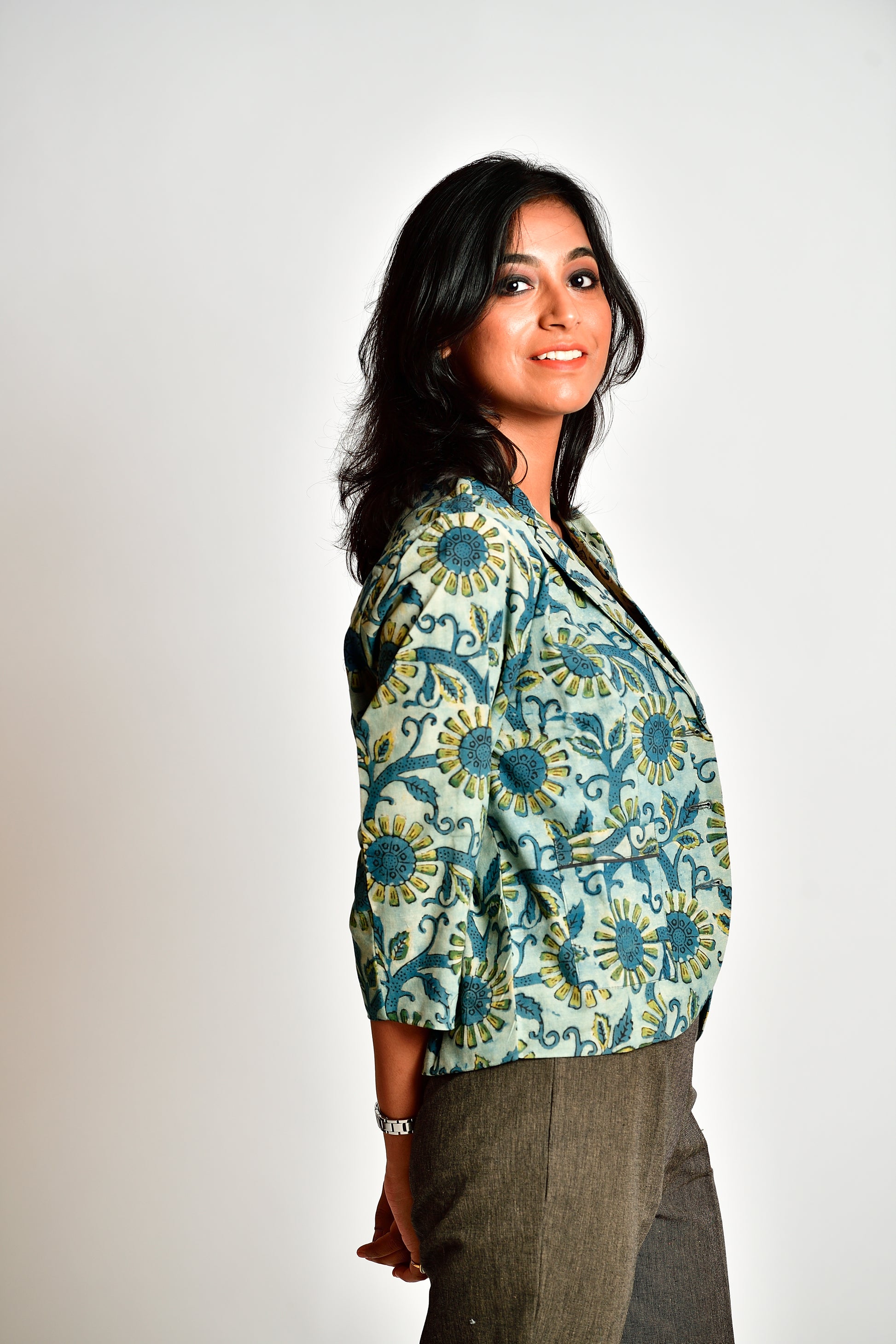 Aaronyak - cotton blazer - sunflower image 2