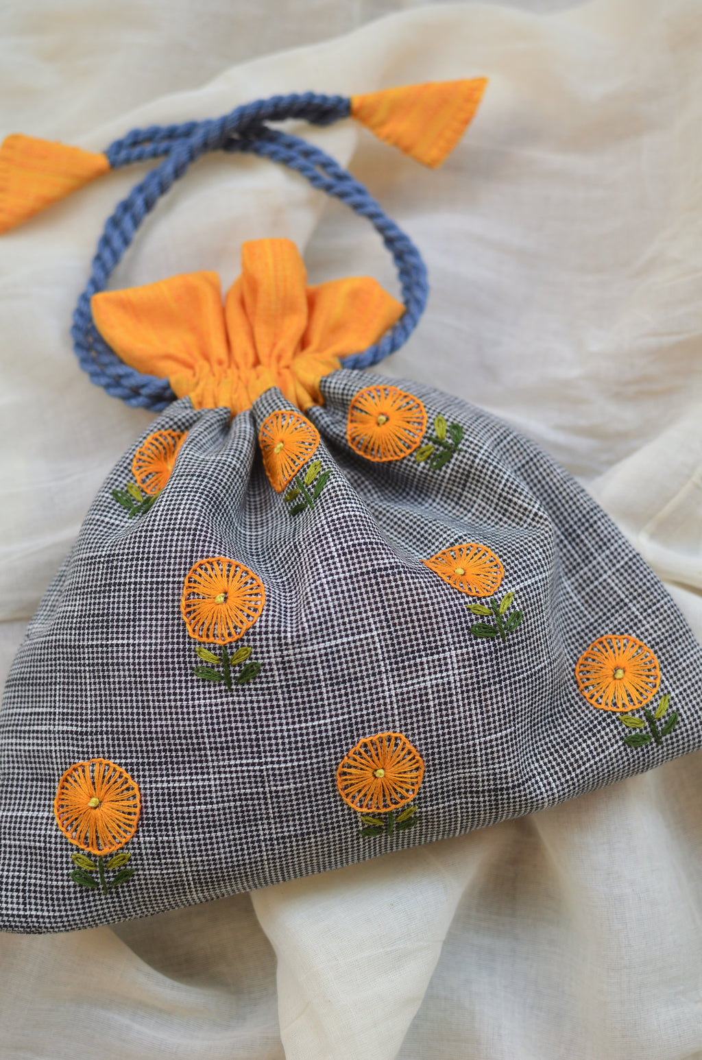 Marigolds - Cotton potli image 1