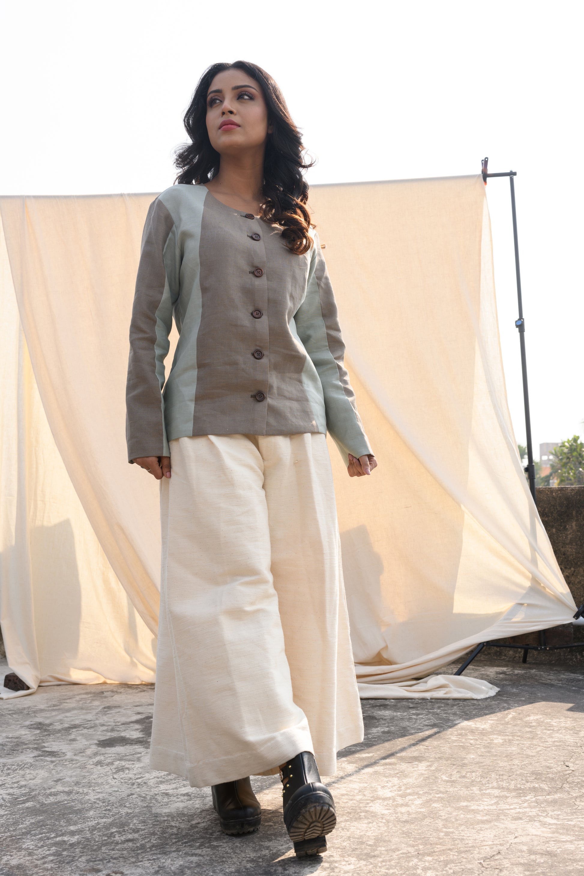 Sage Dusk - Linen jacket