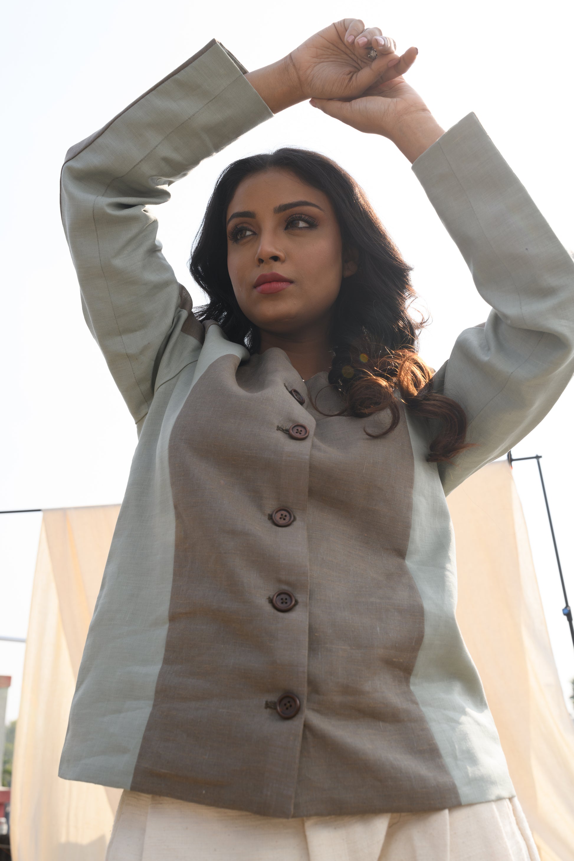 Sage Dusk - Linen jacket