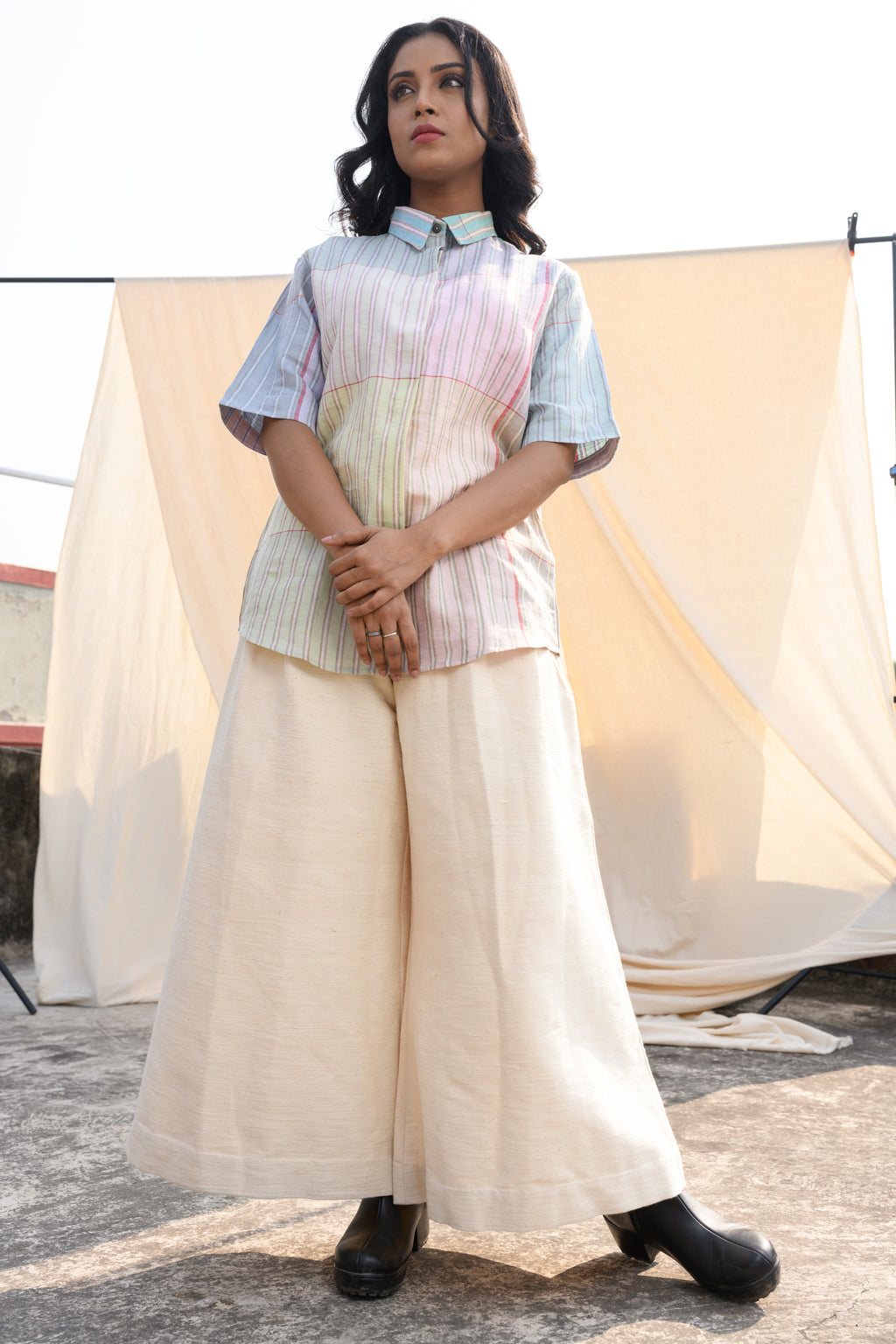 Linen Dew Drift - Pure Linen Shirt