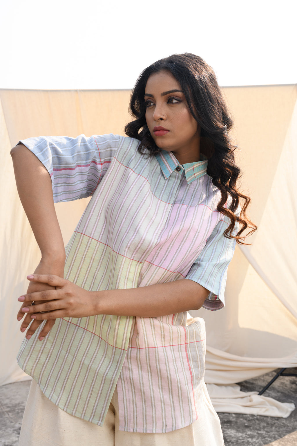 Linen Dew Drift - Pure Linen Shirt