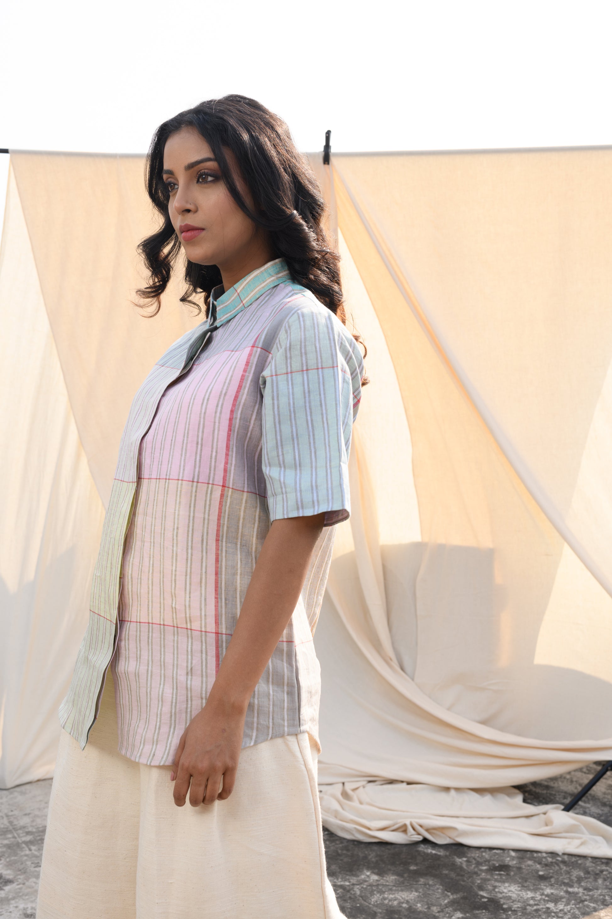 Linen Dew Drift - Pure Linen Shirt