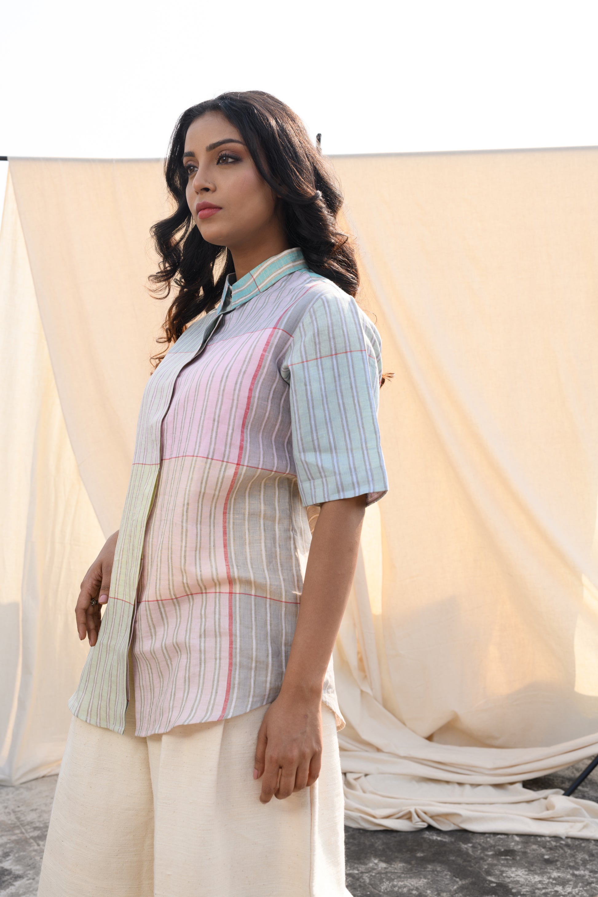 Linen Dew Drift - Pure Linen Shirt